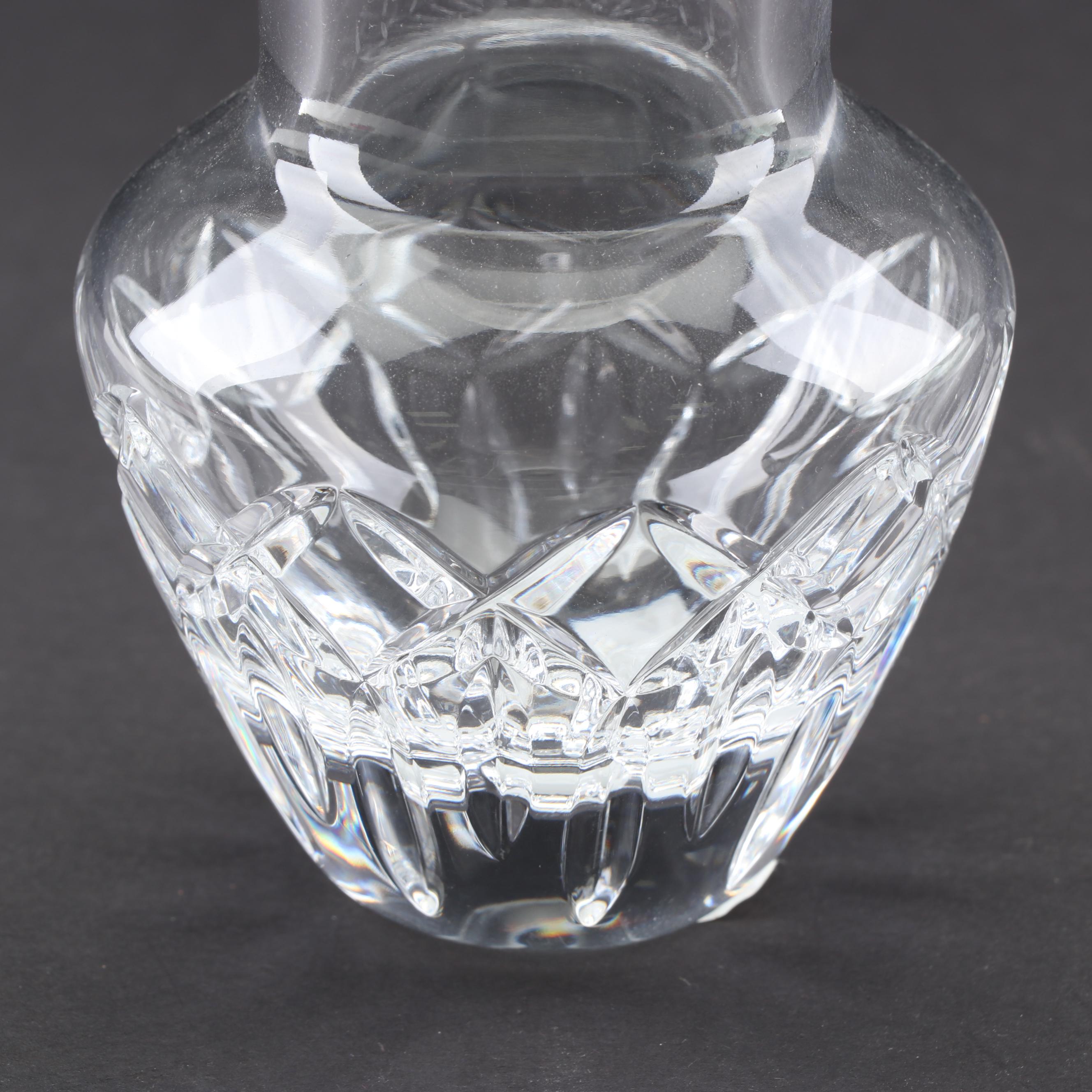 Waterford Crystal "Wedding Collection" Cake Plate and "Lola" Posy Vase