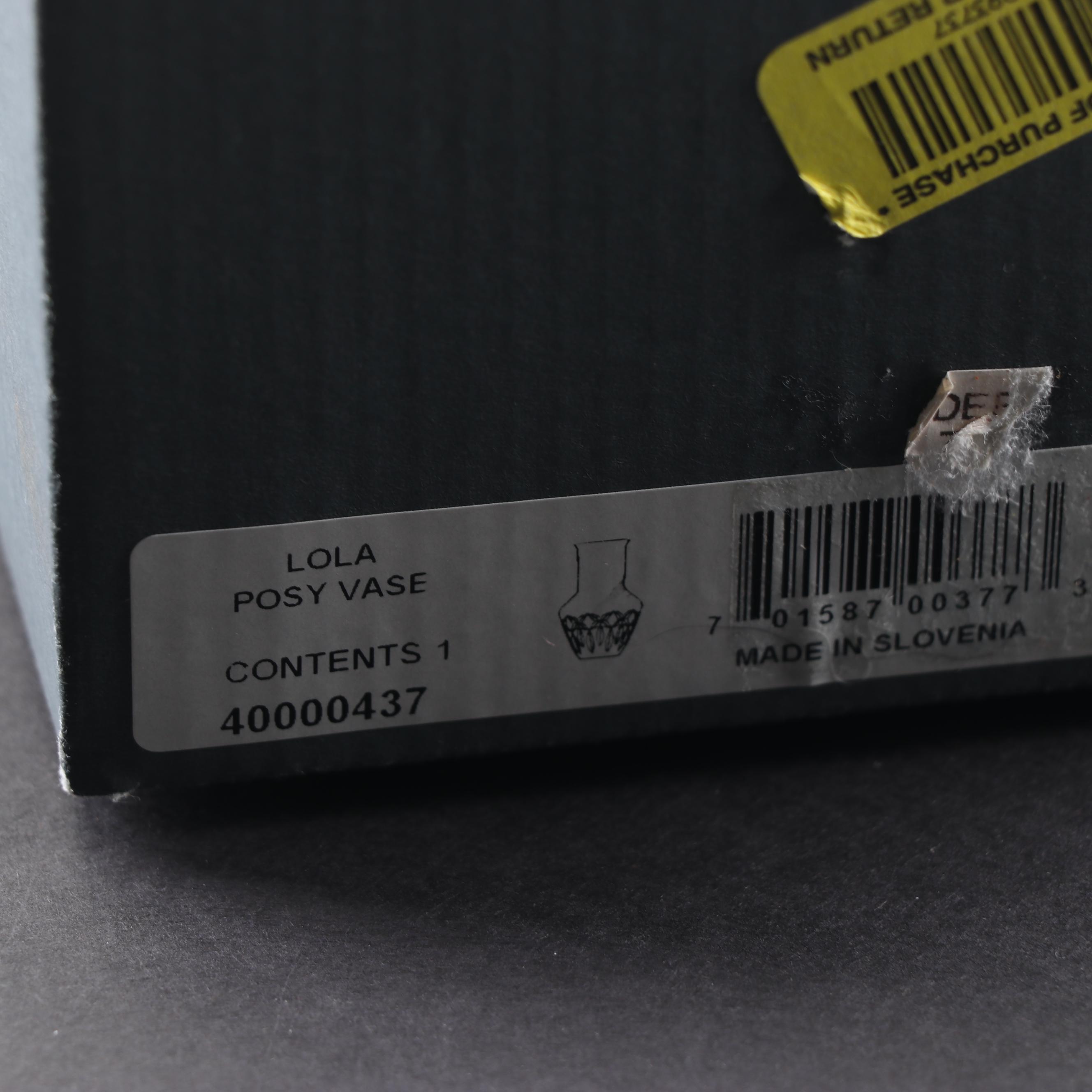 Waterford Crystal "Wedding Collection" Cake Plate and "Lola" Posy Vase