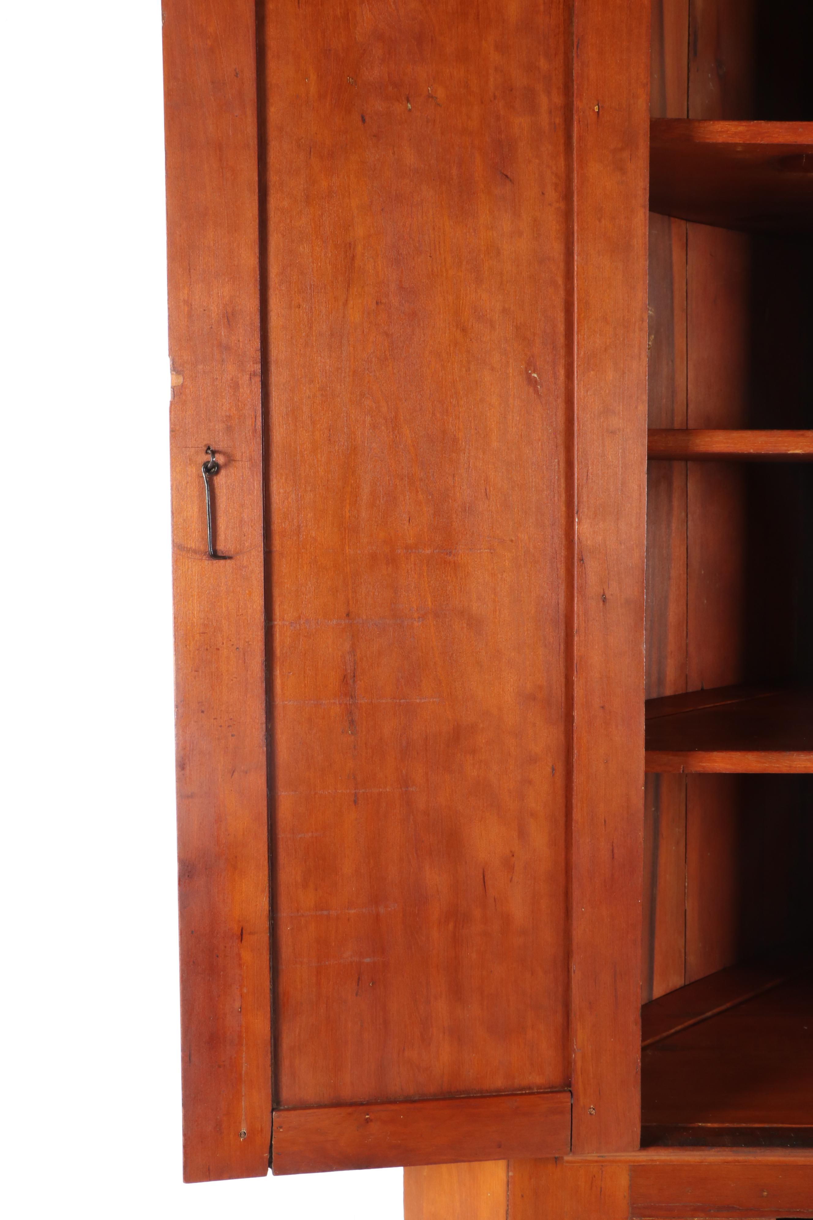 Cherrywood Corner Cabinet, Early 20th Century