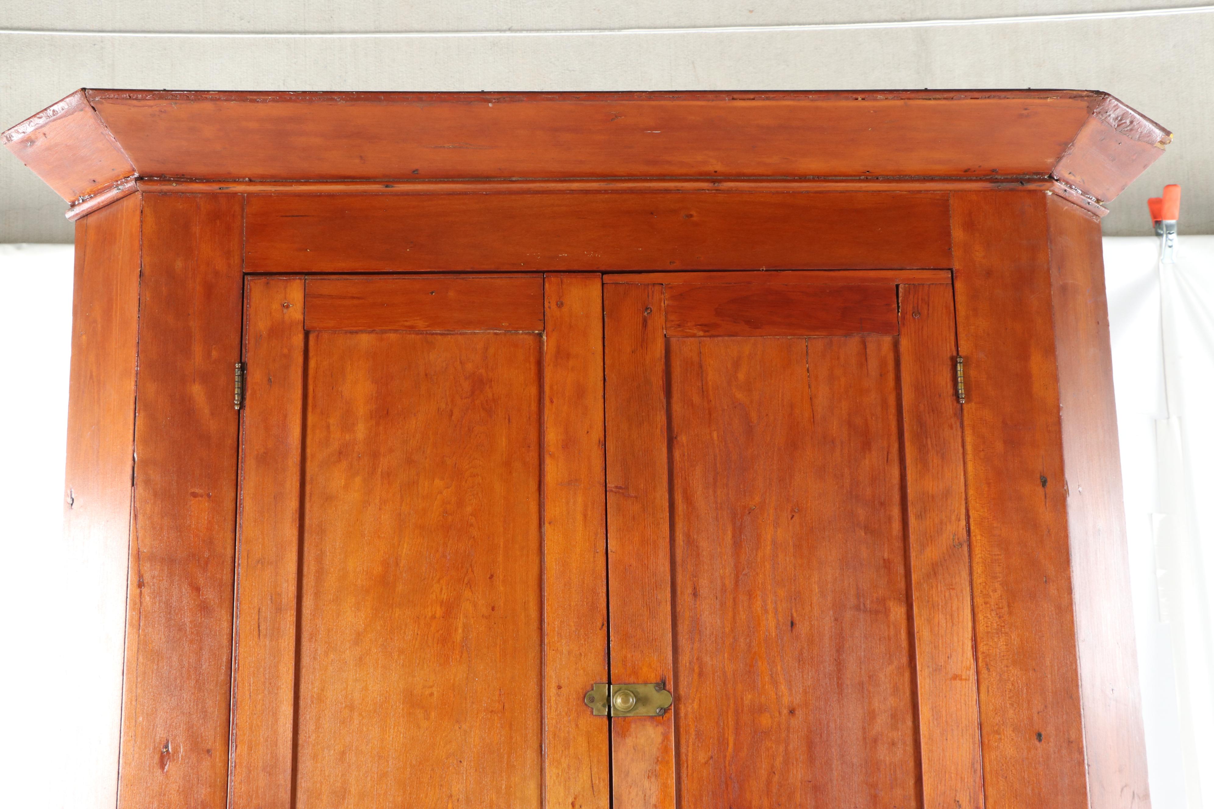 Cherrywood Corner Cabinet, Early 20th Century