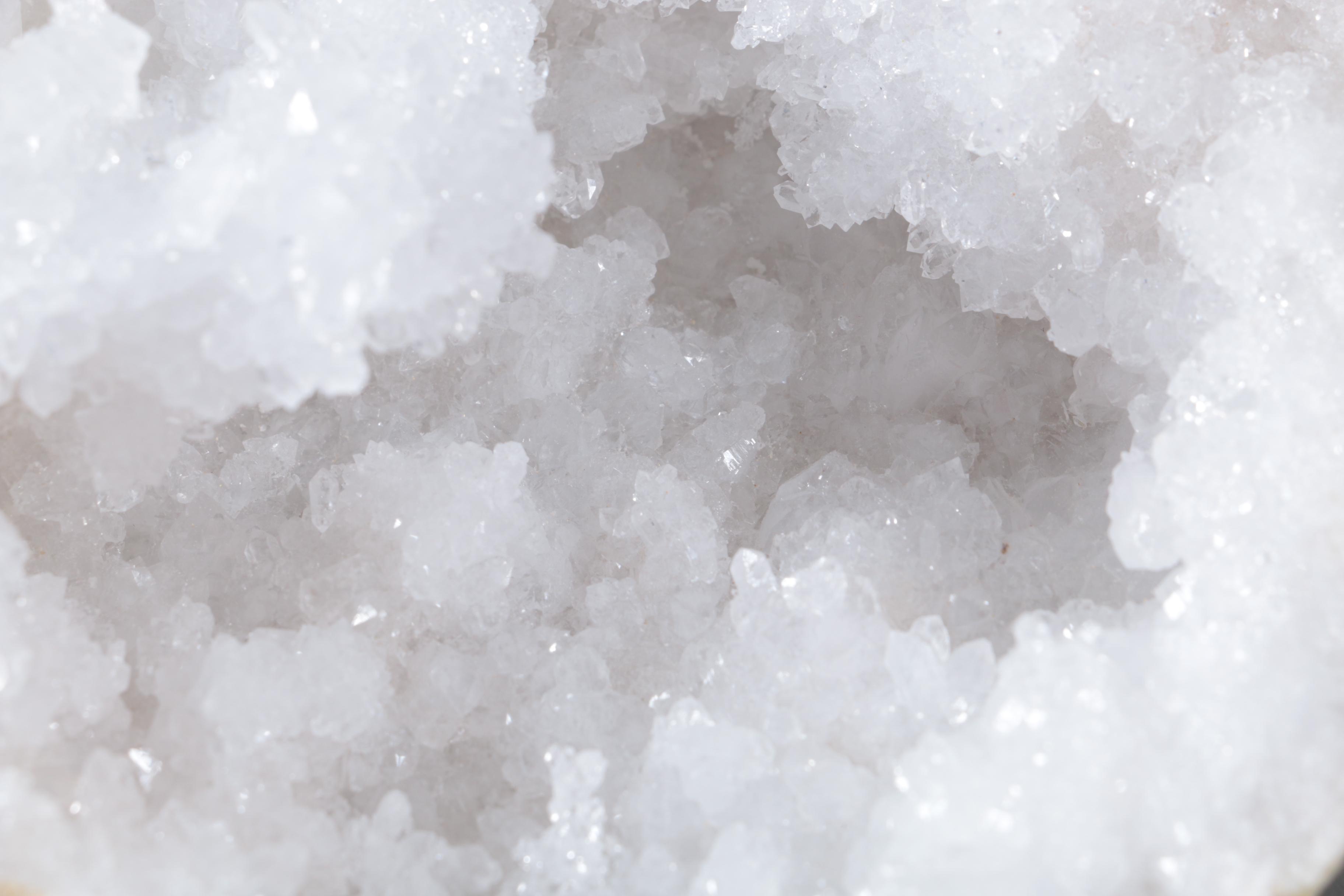 Moroccan White Quartz Geode Specimens