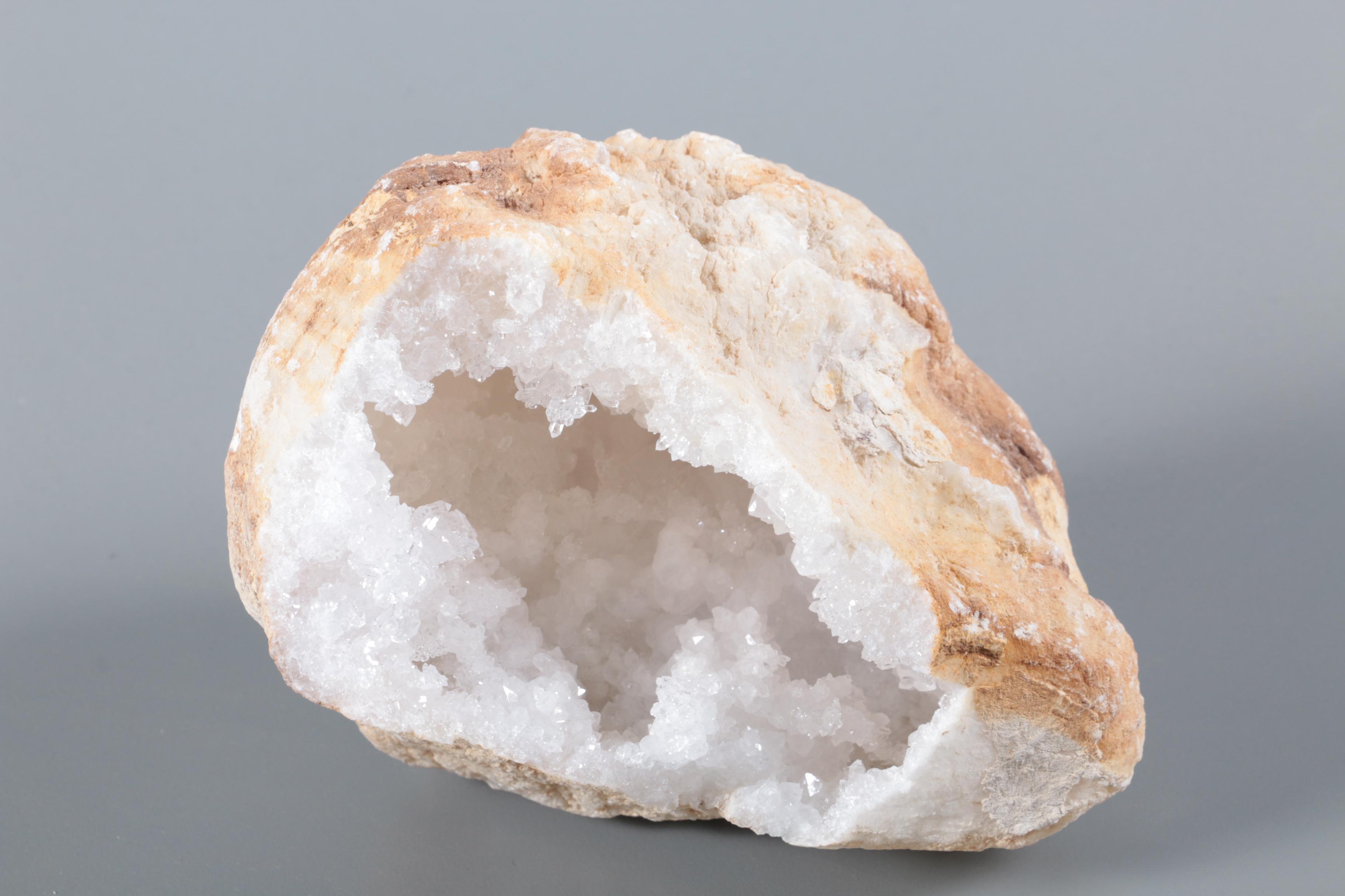 Moroccan White Quartz Geode Specimens