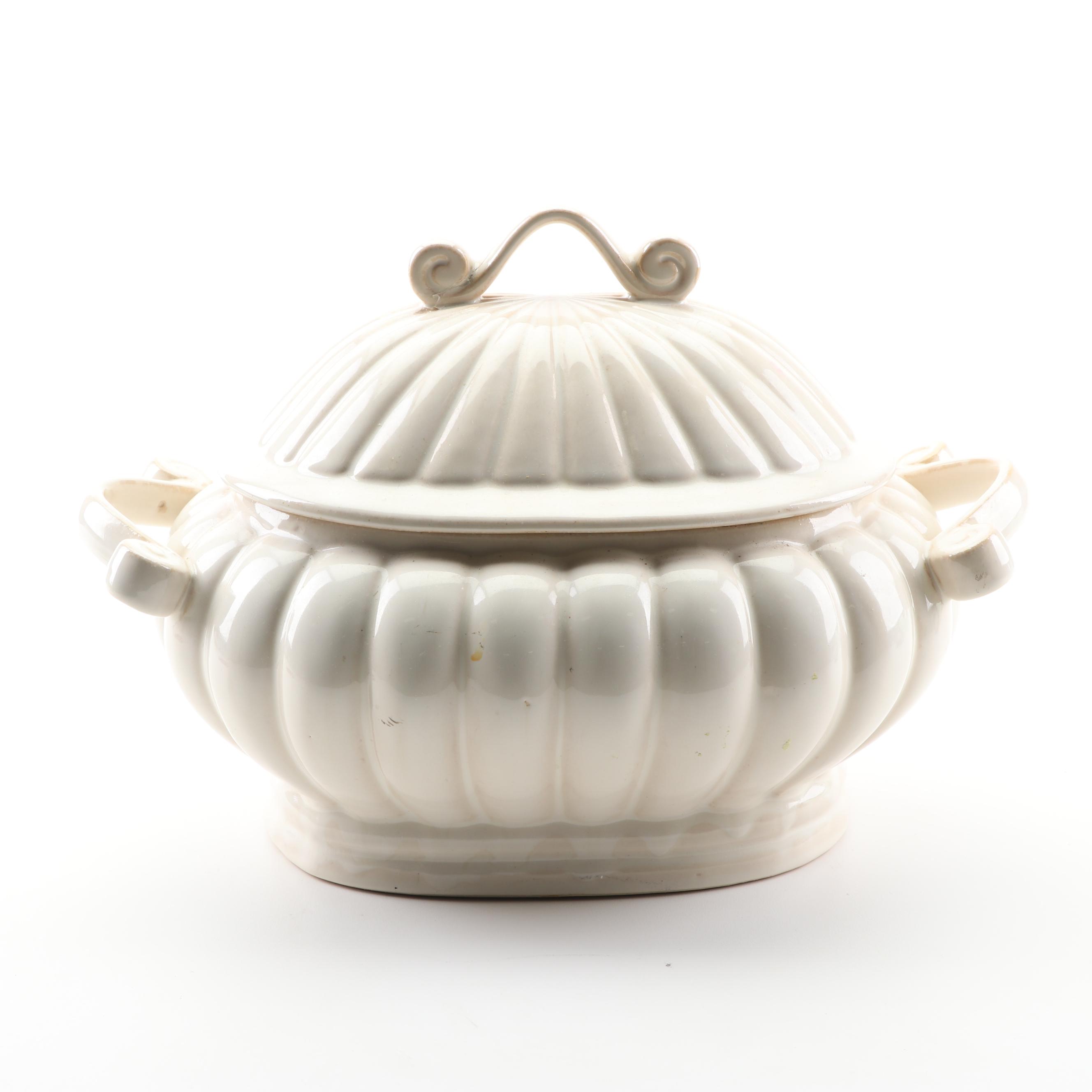 Milano Ceramic Covered Serving Bowl