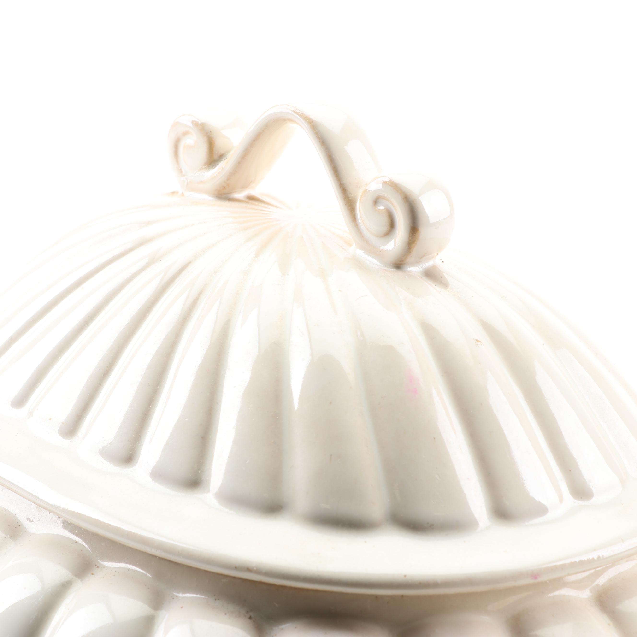 Milano Ceramic Covered Serving Bowl