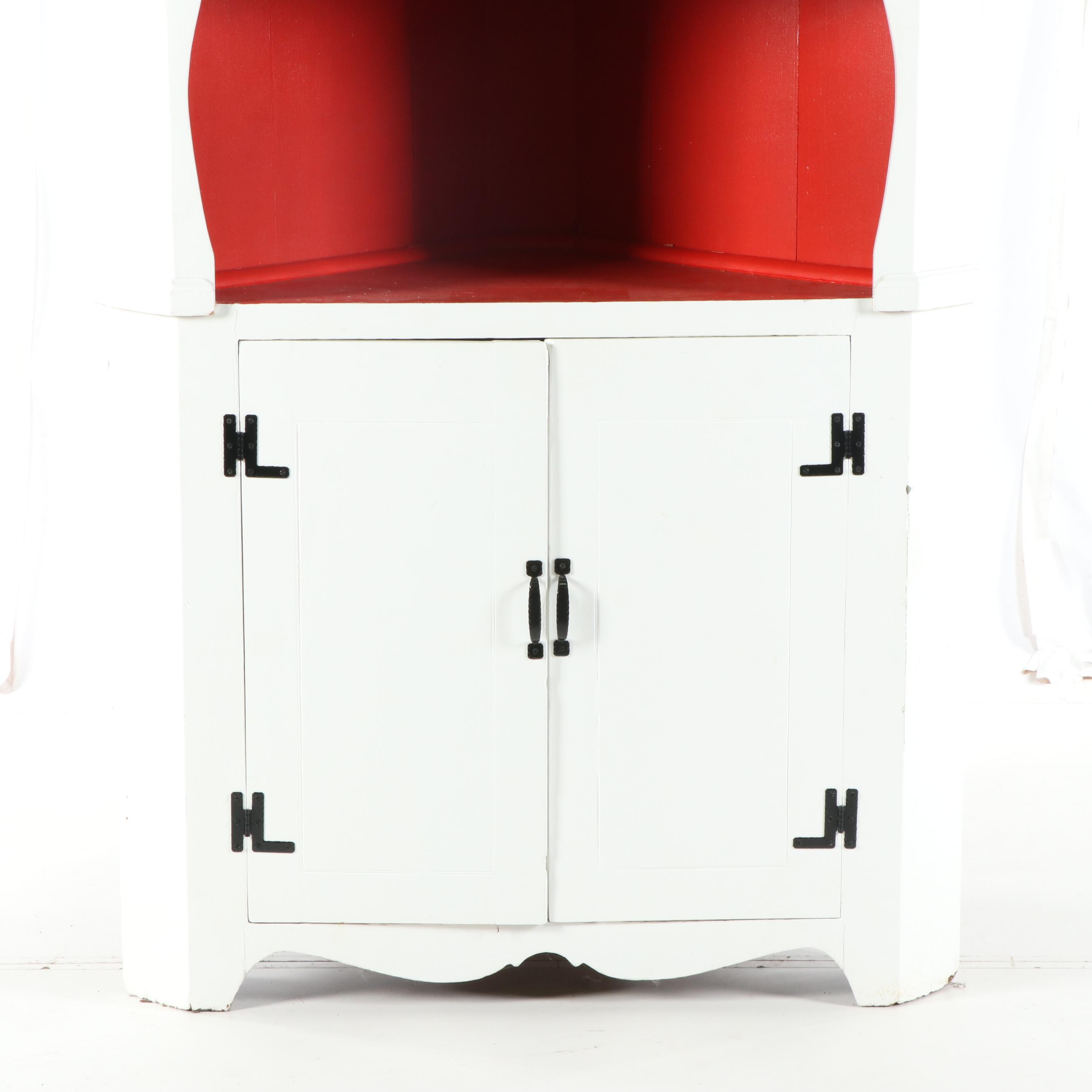Painted Corner Cabinet, Early 20th Century