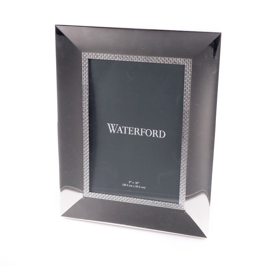 Waterford Silver Plate 8" x 10" Picture Frame
