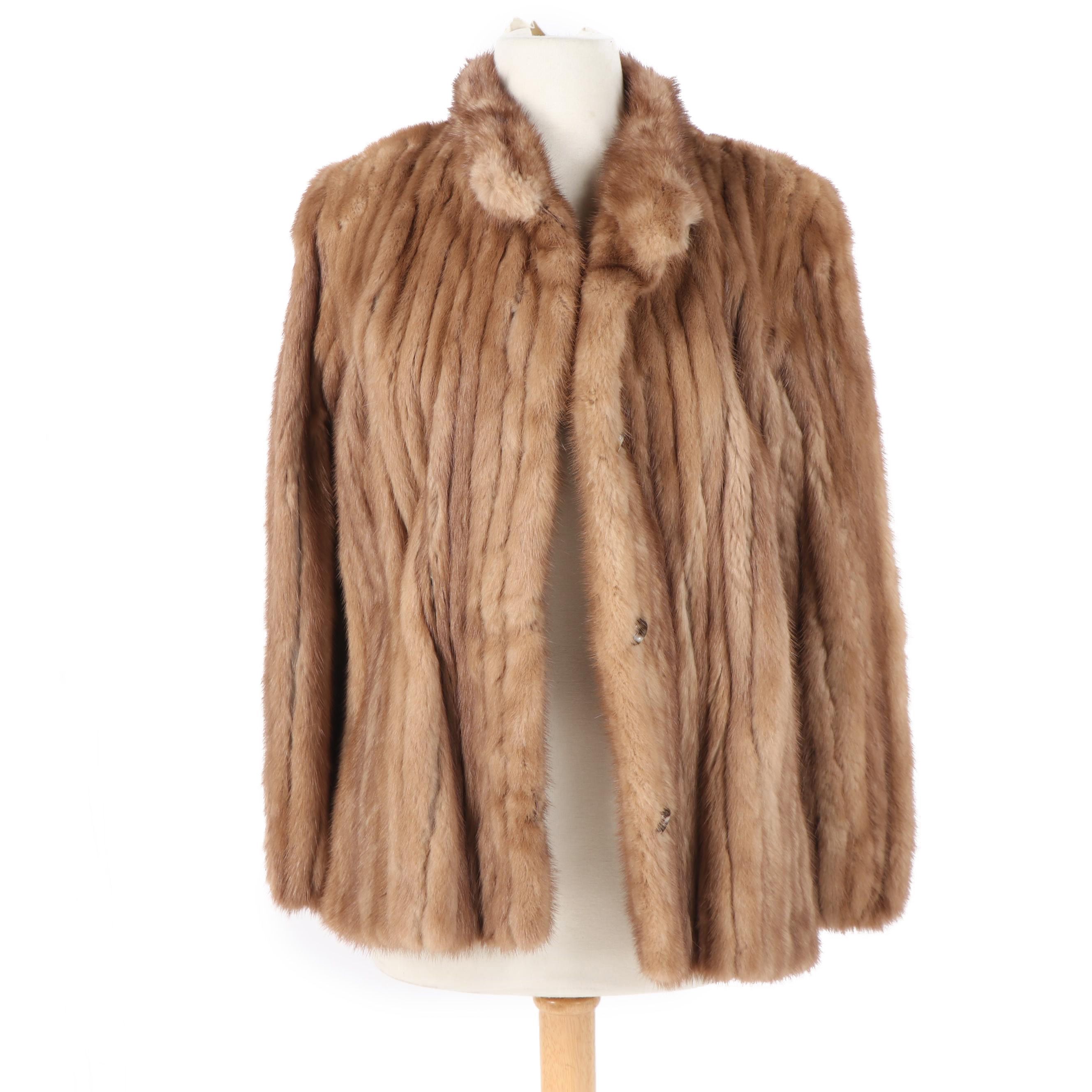 Vintage Swartz Pastel Mink Fur Jacket