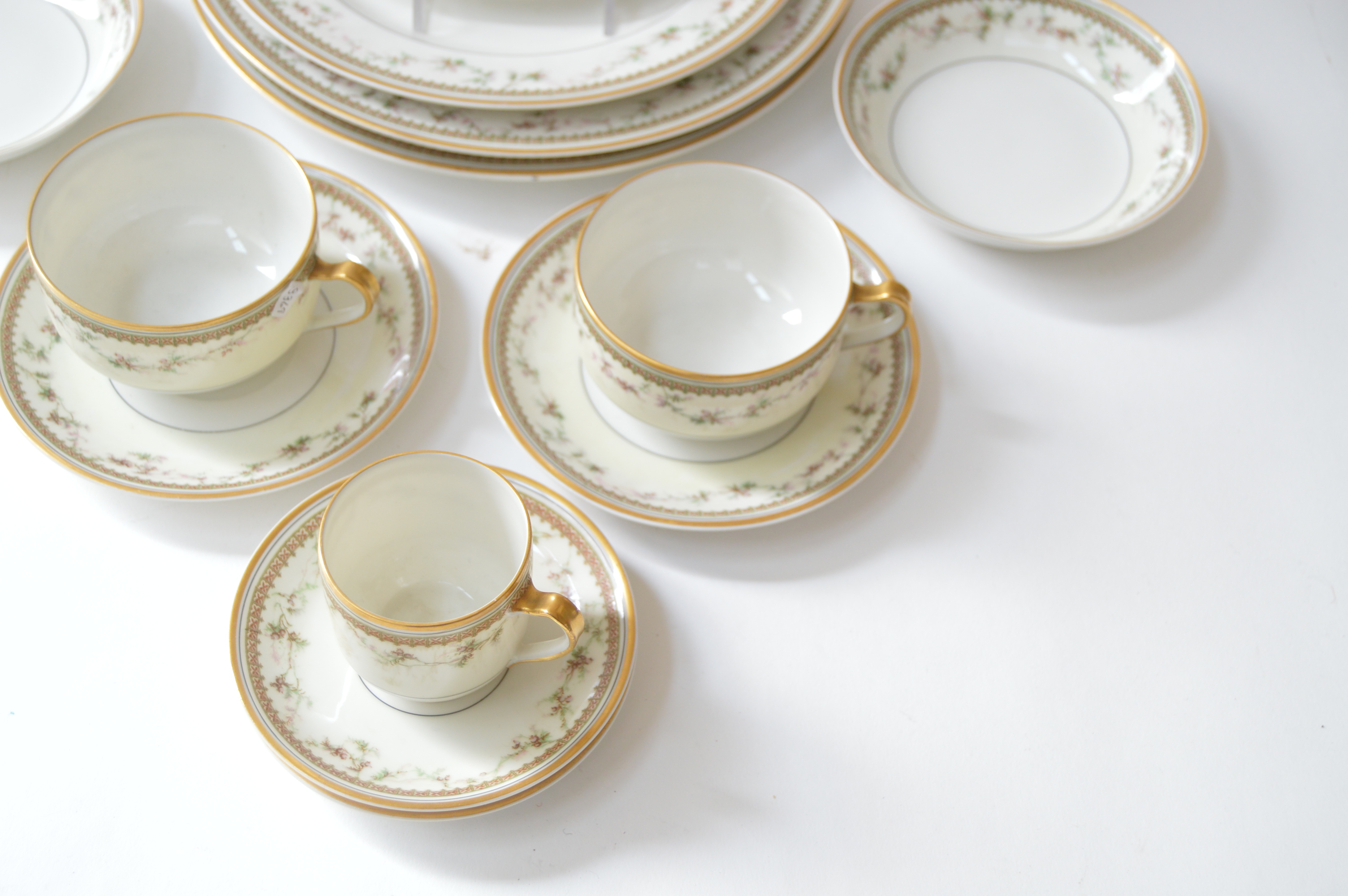 Haviland "Yale" Bone China Dinnerware, Setting for Two