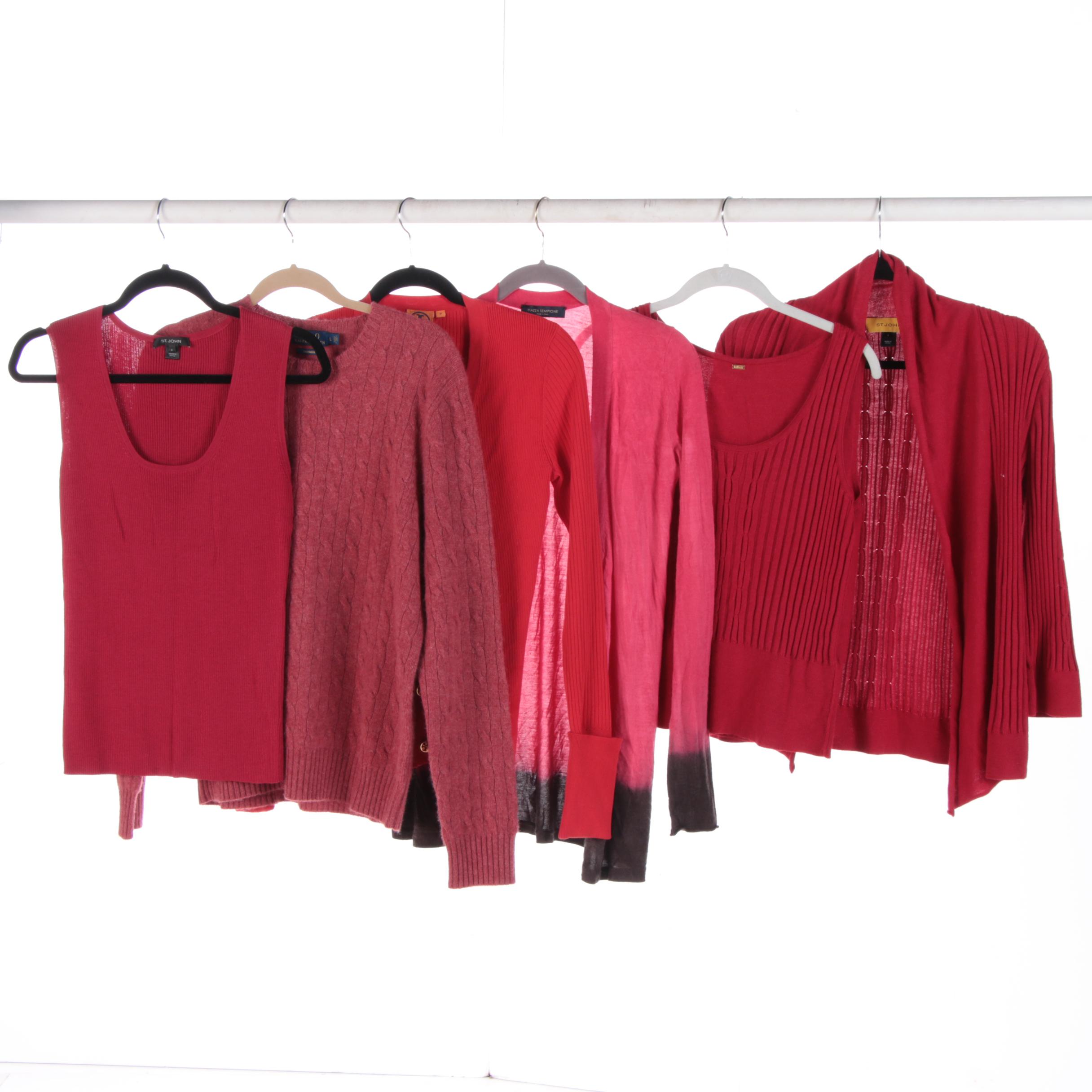 Tory Burch Cardigan, Polo Cashmere Sweater, St. John Sweater Set and Others