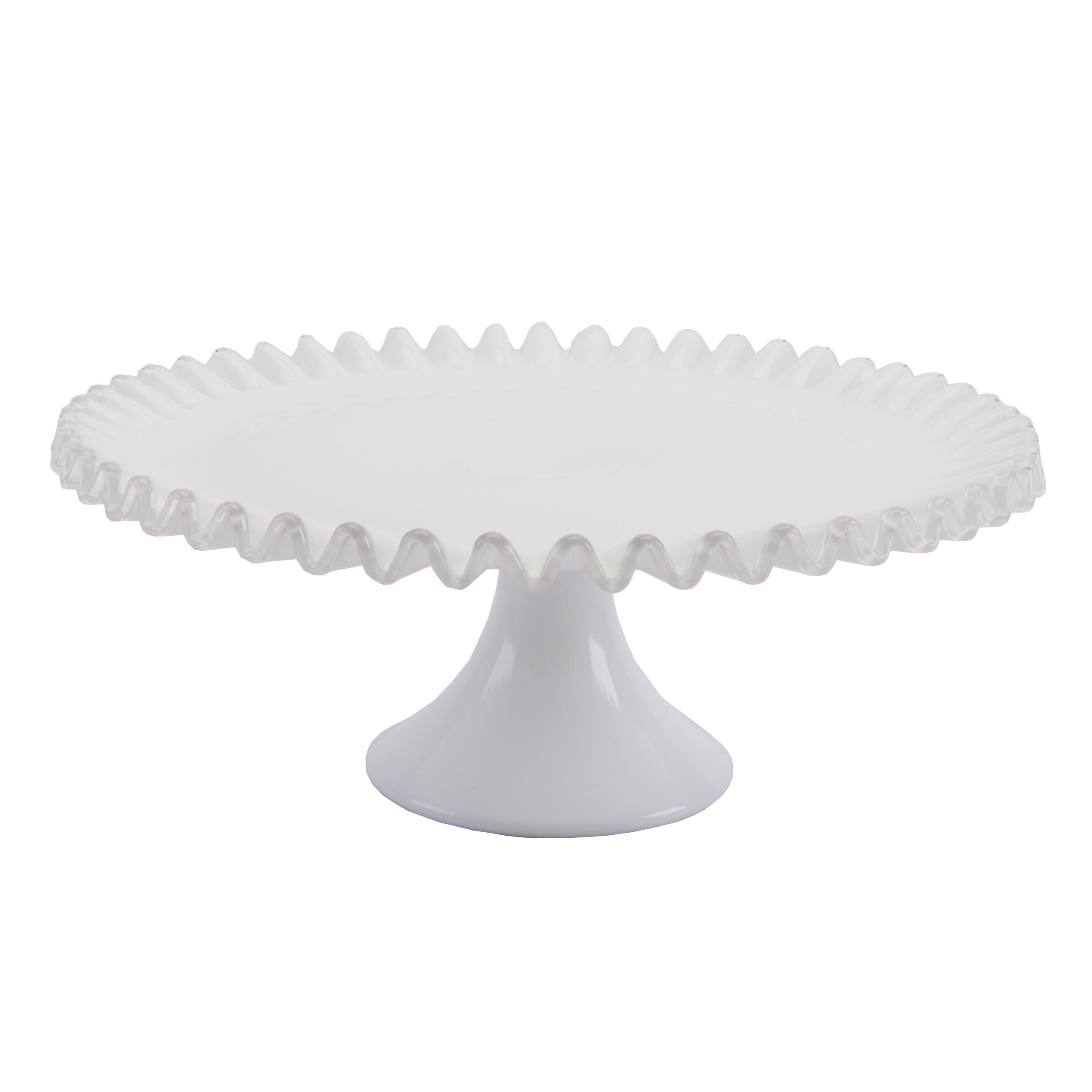 Vintage Fenton "Silver Crest" Glass Cake Stand