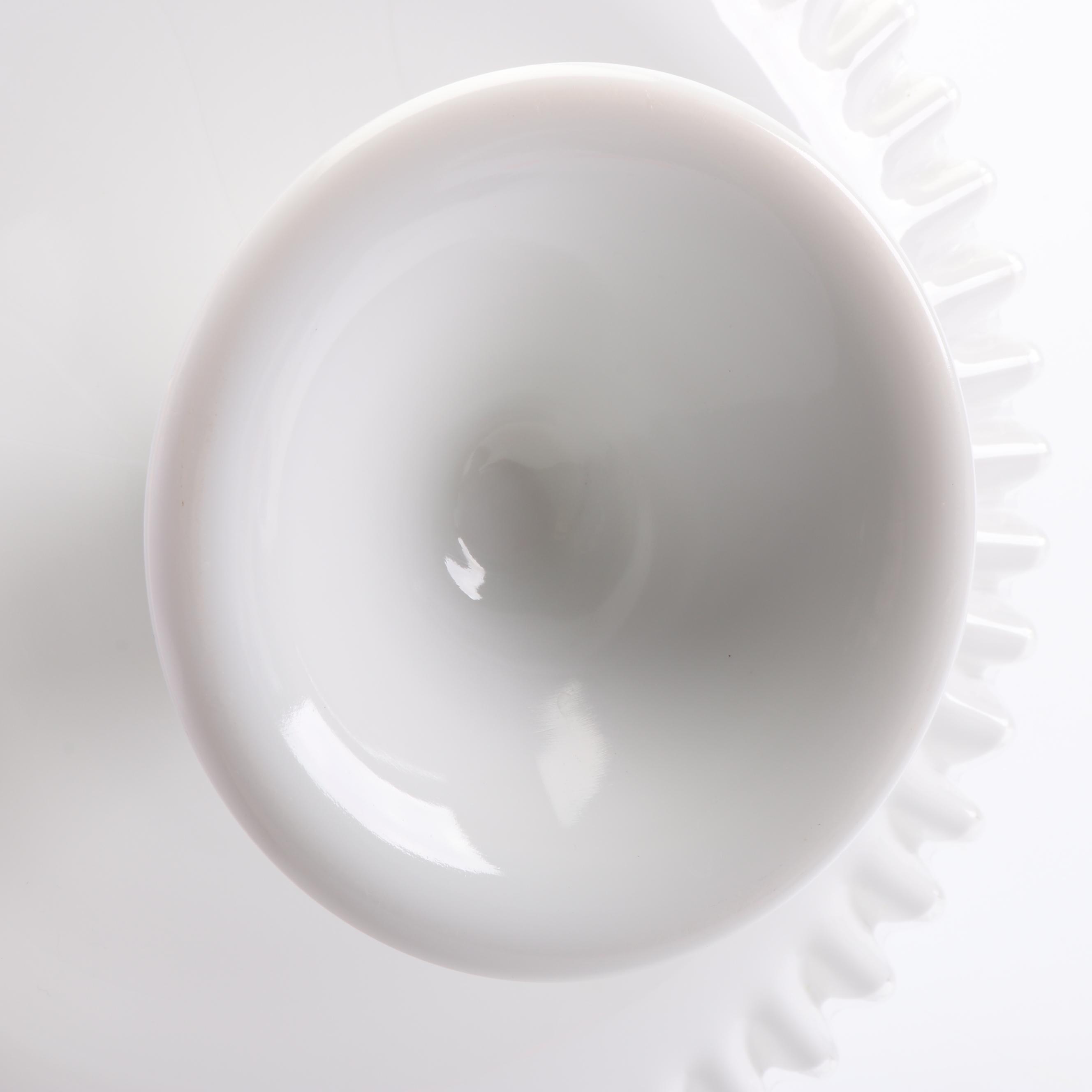 Vintage Fenton "Silver Crest" Glass Cake Stand