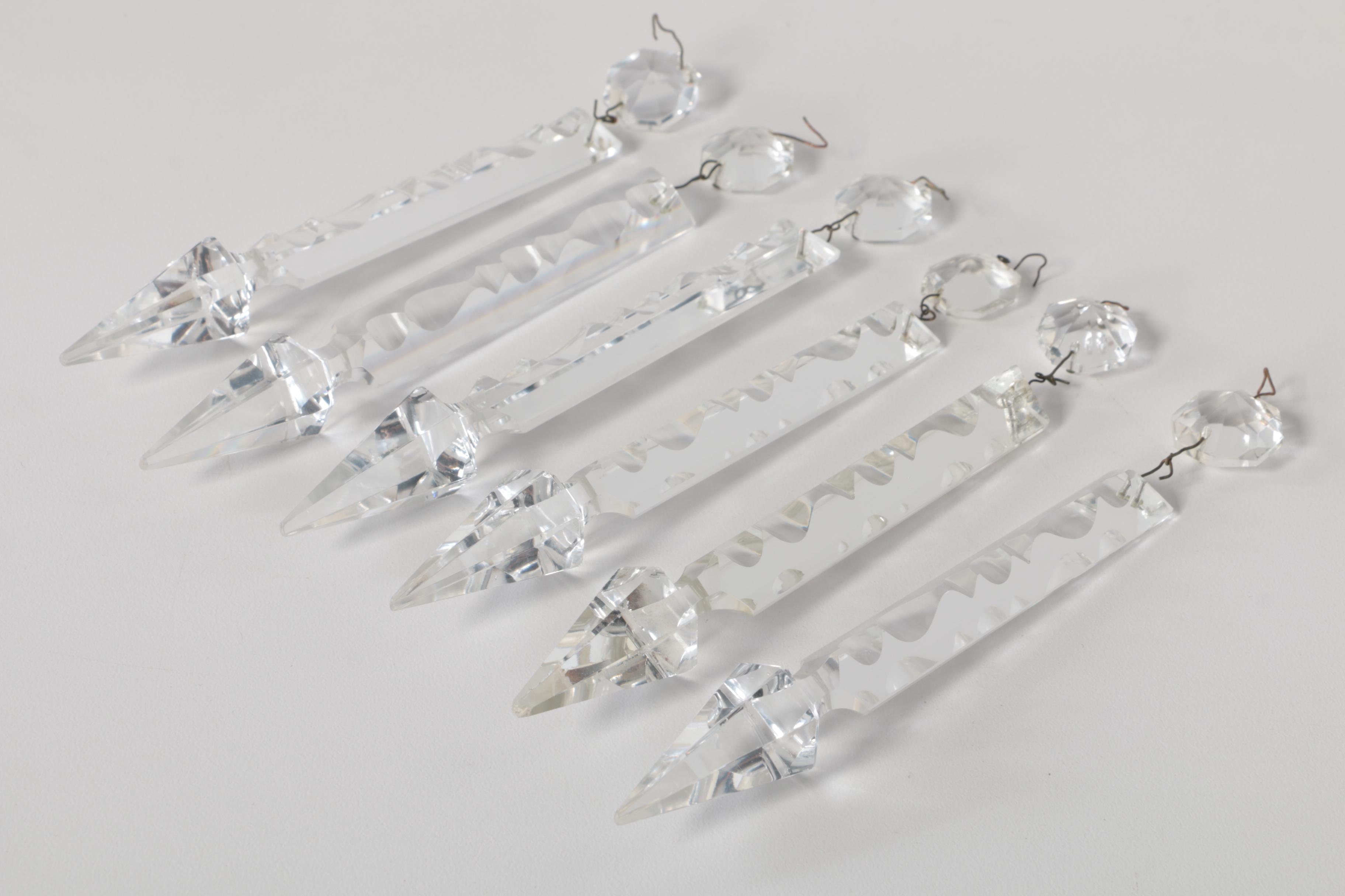 Bohemian Hand-Painted Cased Glass Table Lamp with Scalloped Shade, Circa 1940