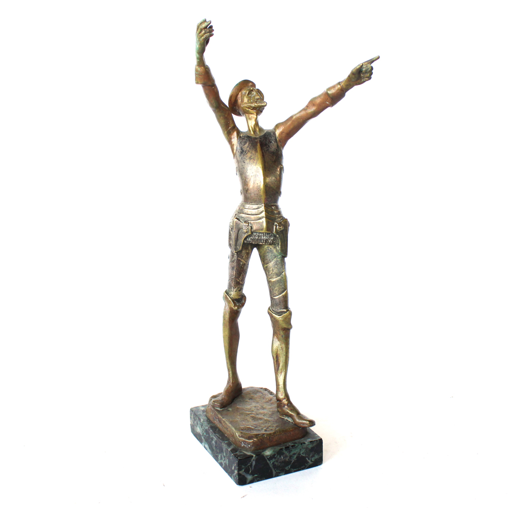 Bronze Sculpture After Lucien Charles Edouard Alliot "Don Quixote"