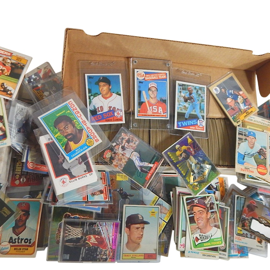 Large Sports Cards Collection from 1960s to 2000s