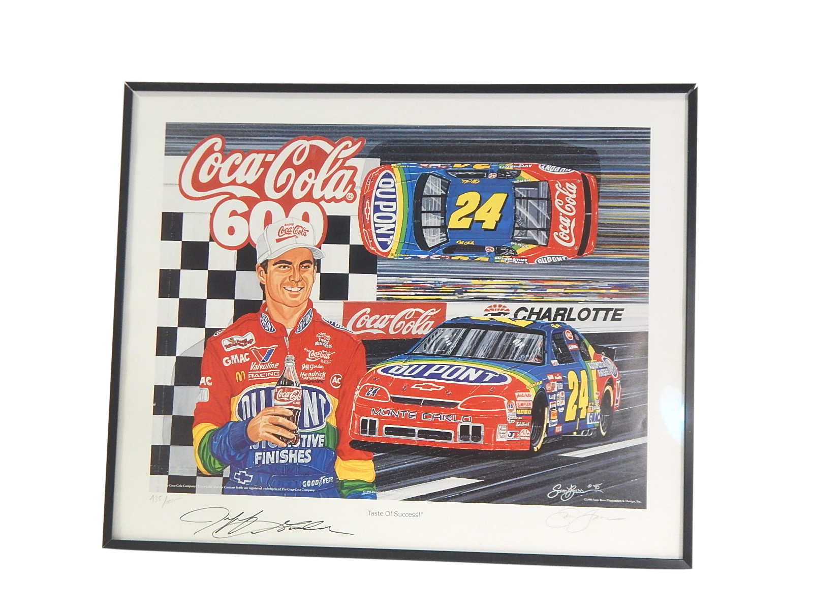 Limited "Taste of Success" Jeff Gordon Signed Lithograph with Artist Signature