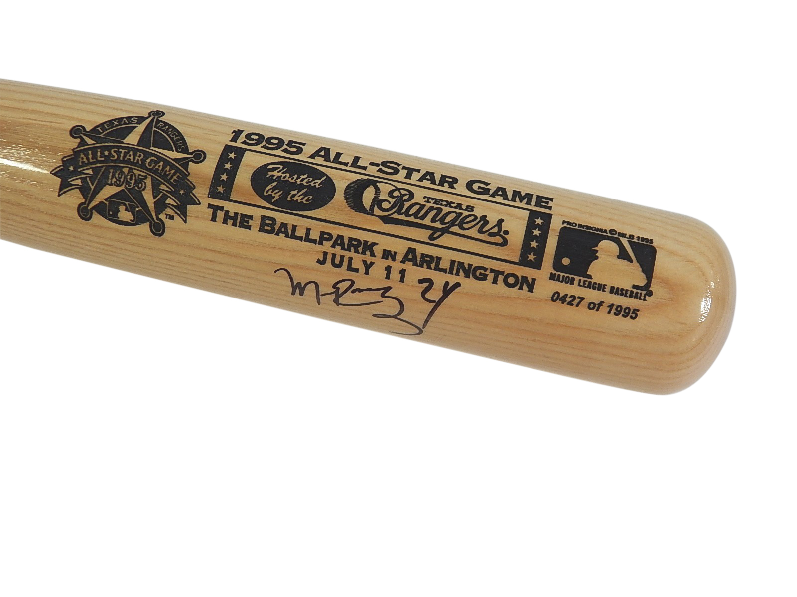 Signed Manny Ramirez Louisville Slugger 1995 All-Star Game Limited Baseball Bat