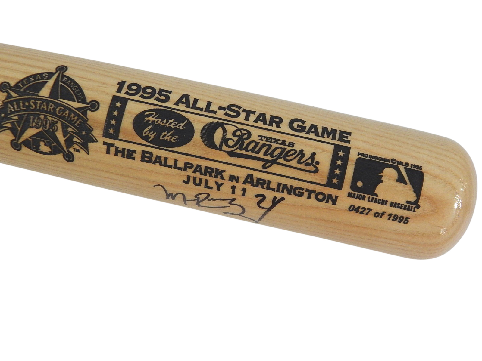 Signed Manny Ramirez Louisville Slugger 1995 All-Star Game Limited Baseball Bat