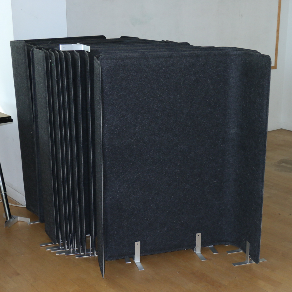 Padded and Felted Wool Office Cubicle Dividers | EBTH