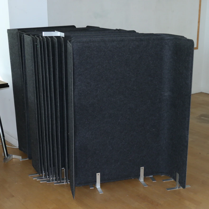 Padded and Felted Wool Office Cubicle Dividers | EBTH