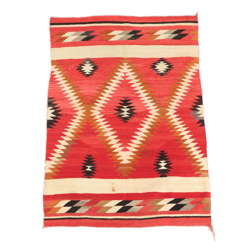 Handwoven Navajo Western Reservation Wool Rug