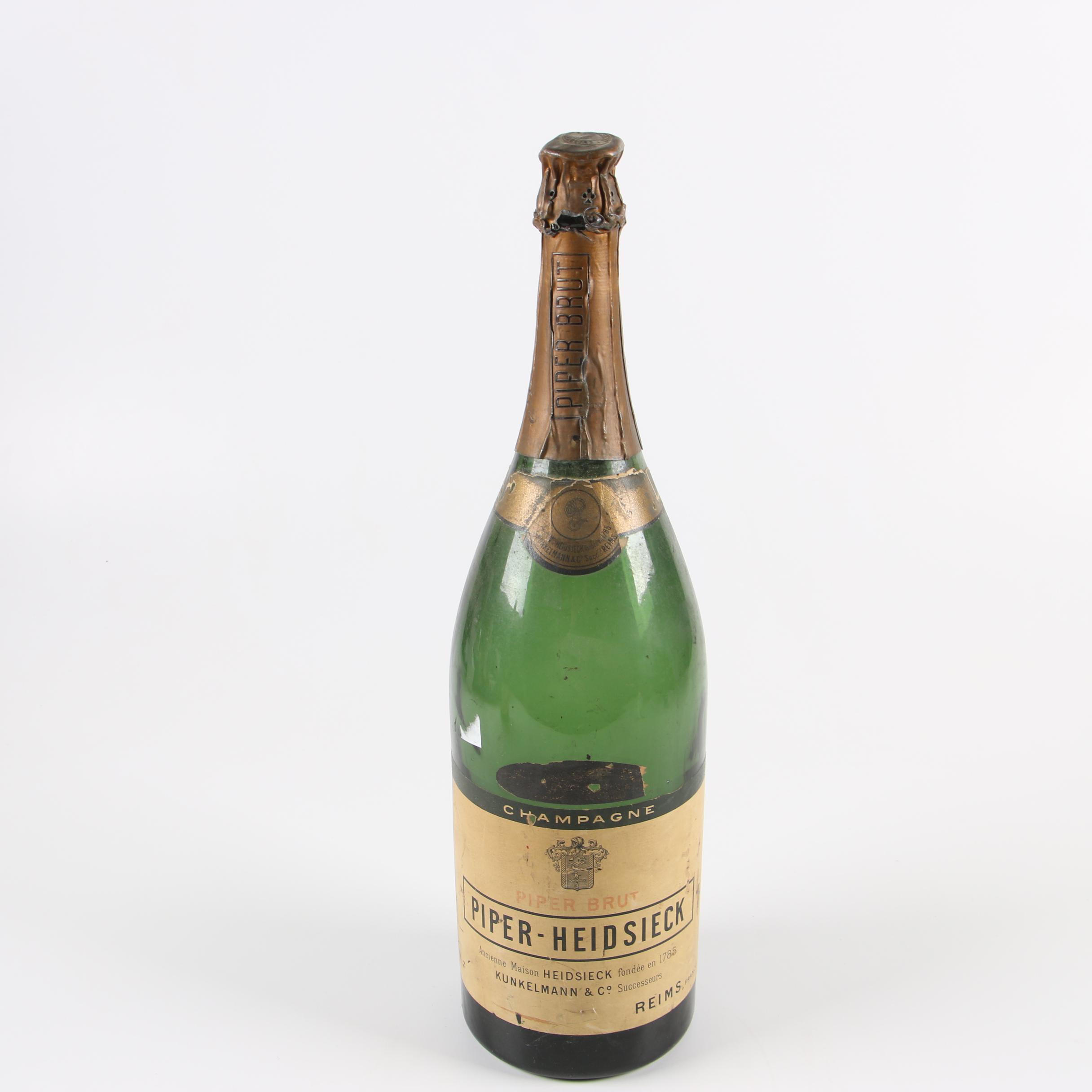 Piper-Heidsieck and Mumm Gordon Rouge Champagne Bottles