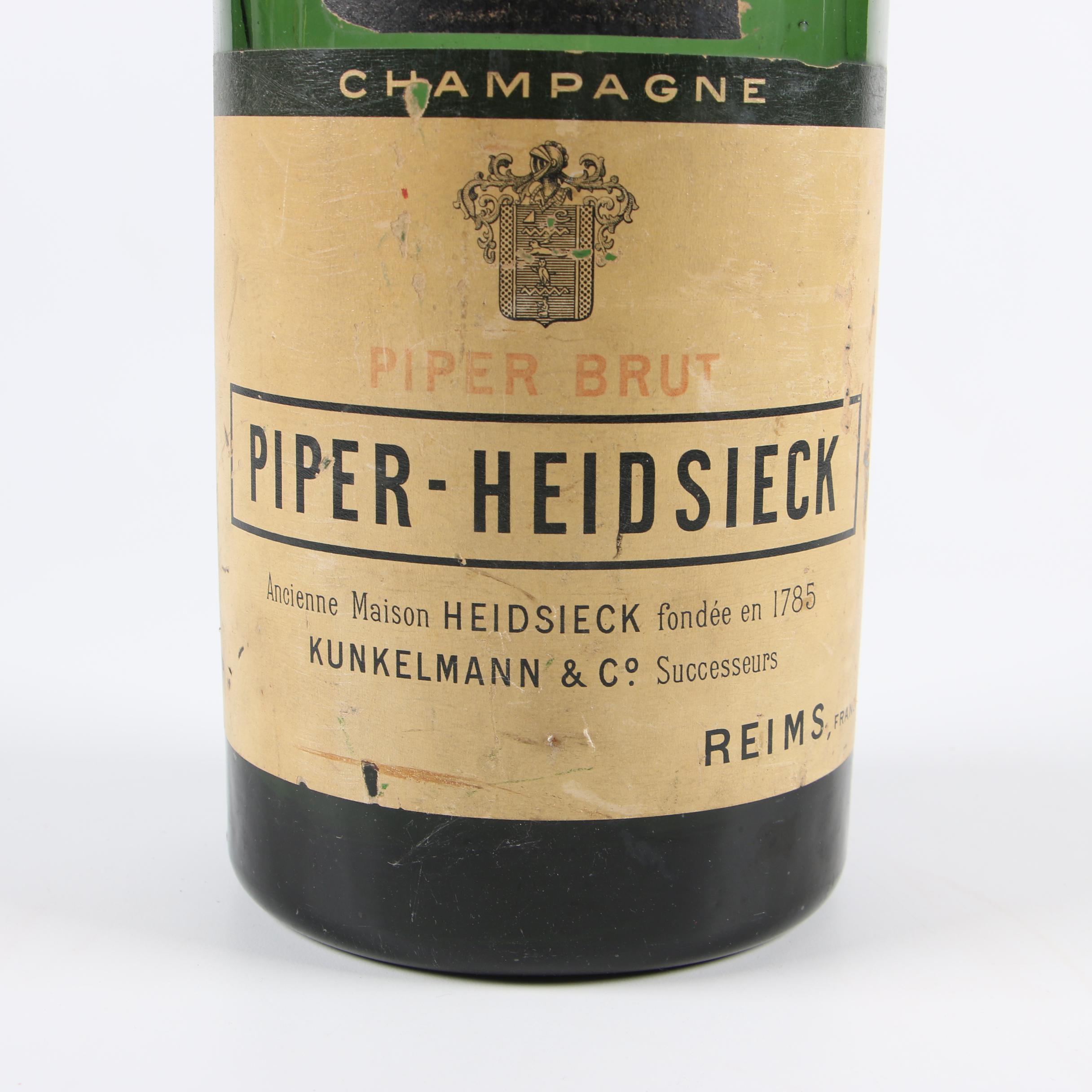 Piper-Heidsieck and Mumm Gordon Rouge Champagne Bottles
