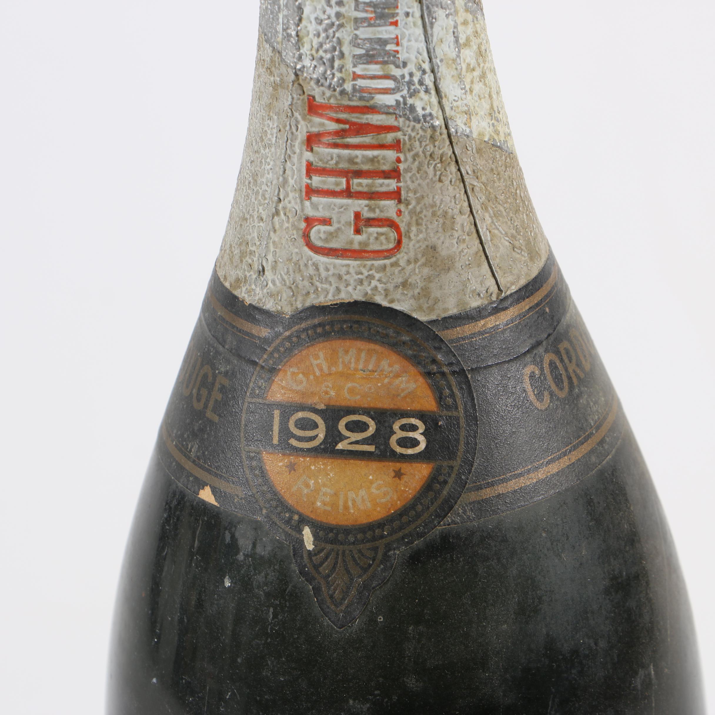 Piper-Heidsieck and Mumm Gordon Rouge Champagne Bottles
