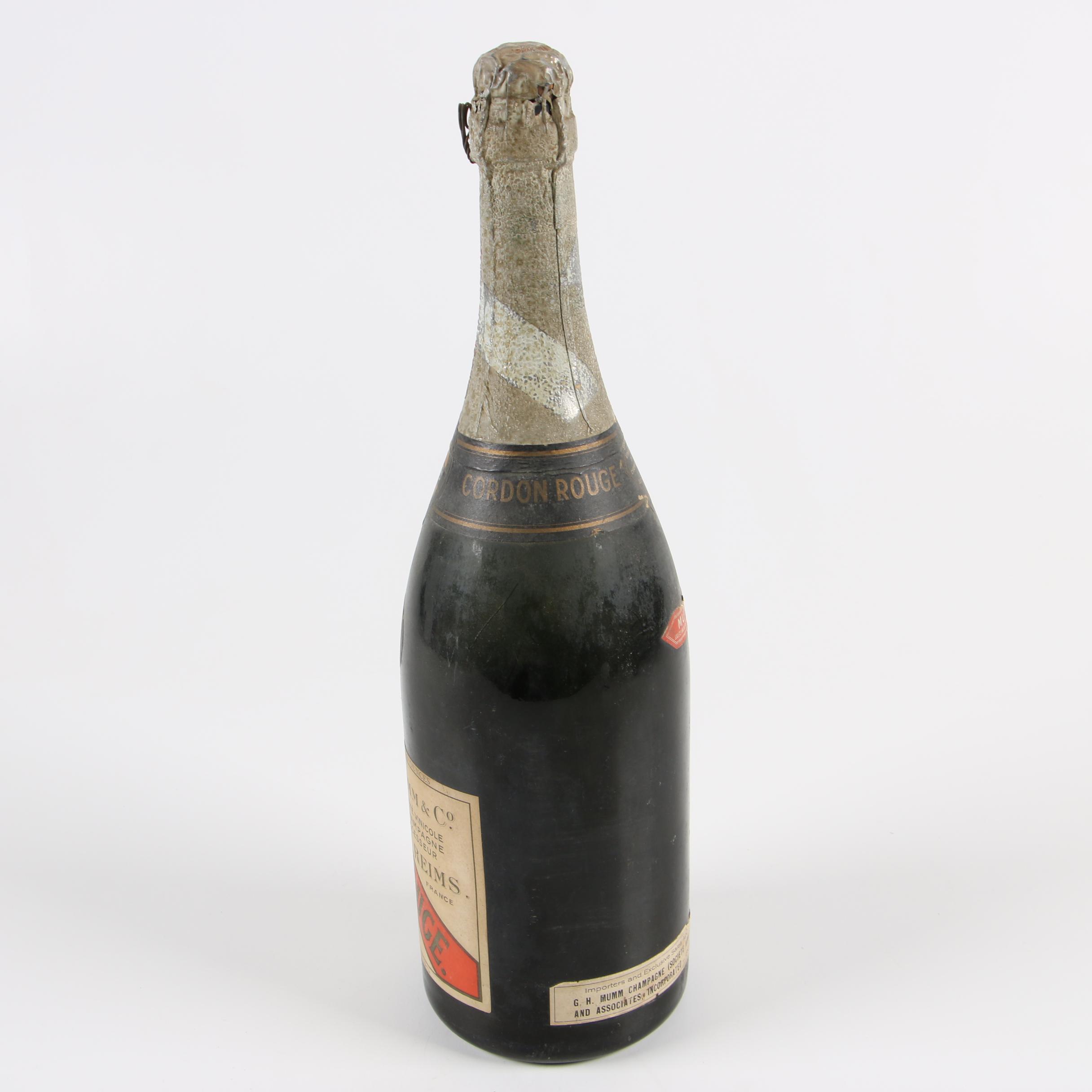 Piper-Heidsieck and Mumm Gordon Rouge Champagne Bottles