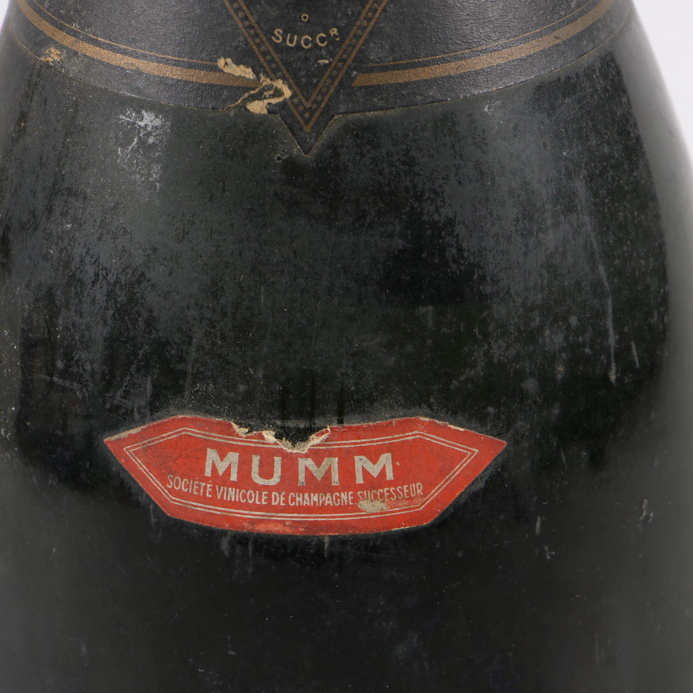 Piper-Heidsieck and Mumm Gordon Rouge Champagne Bottles
