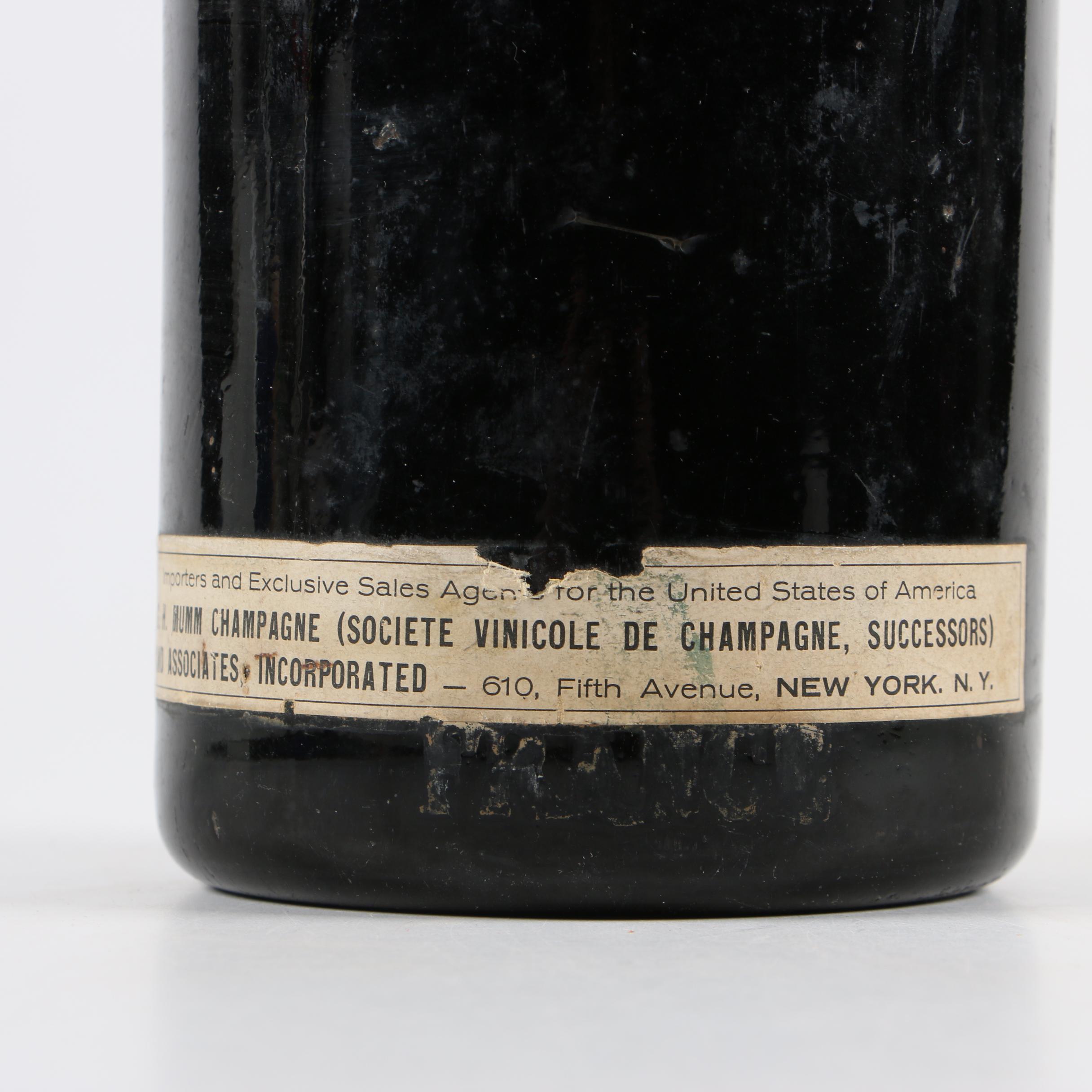 Piper-Heidsieck and Mumm Gordon Rouge Champagne Bottles