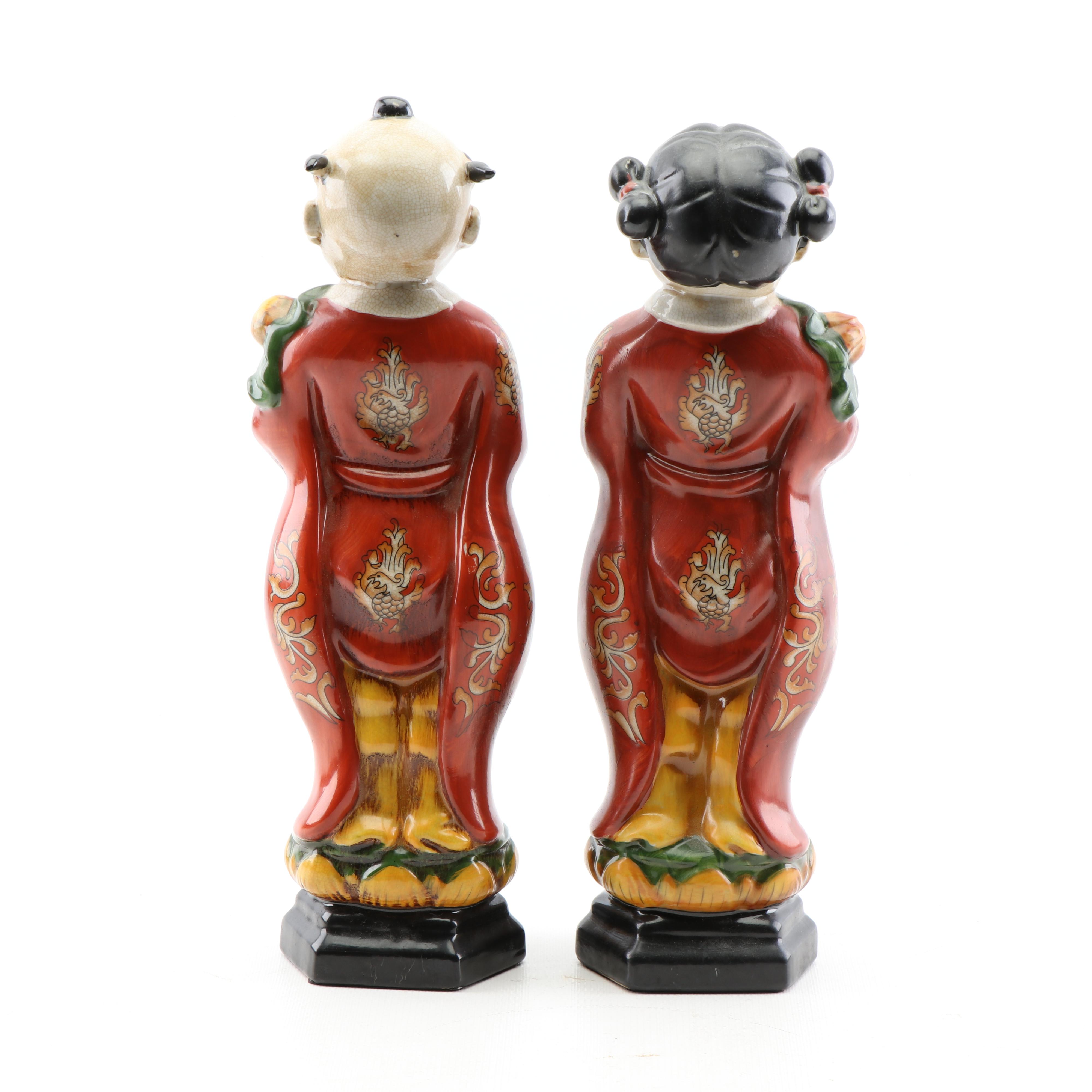 Chinese Inspired Ceramic Figurines