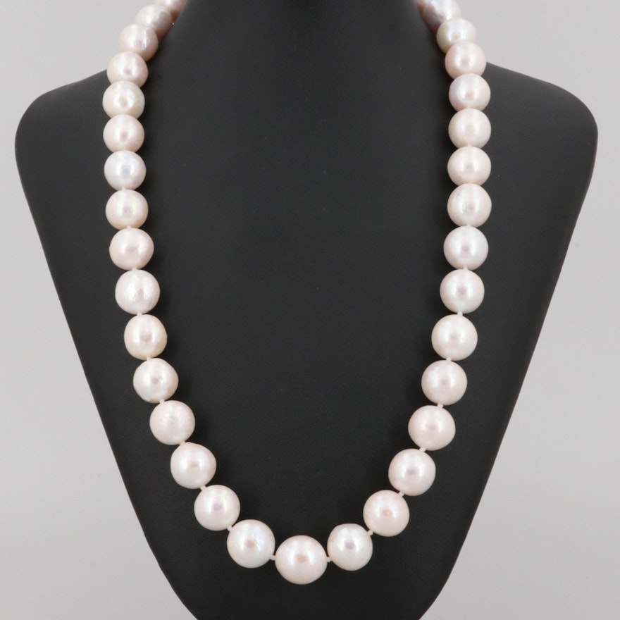 Sterling Silver Cultured Pearl Necklace