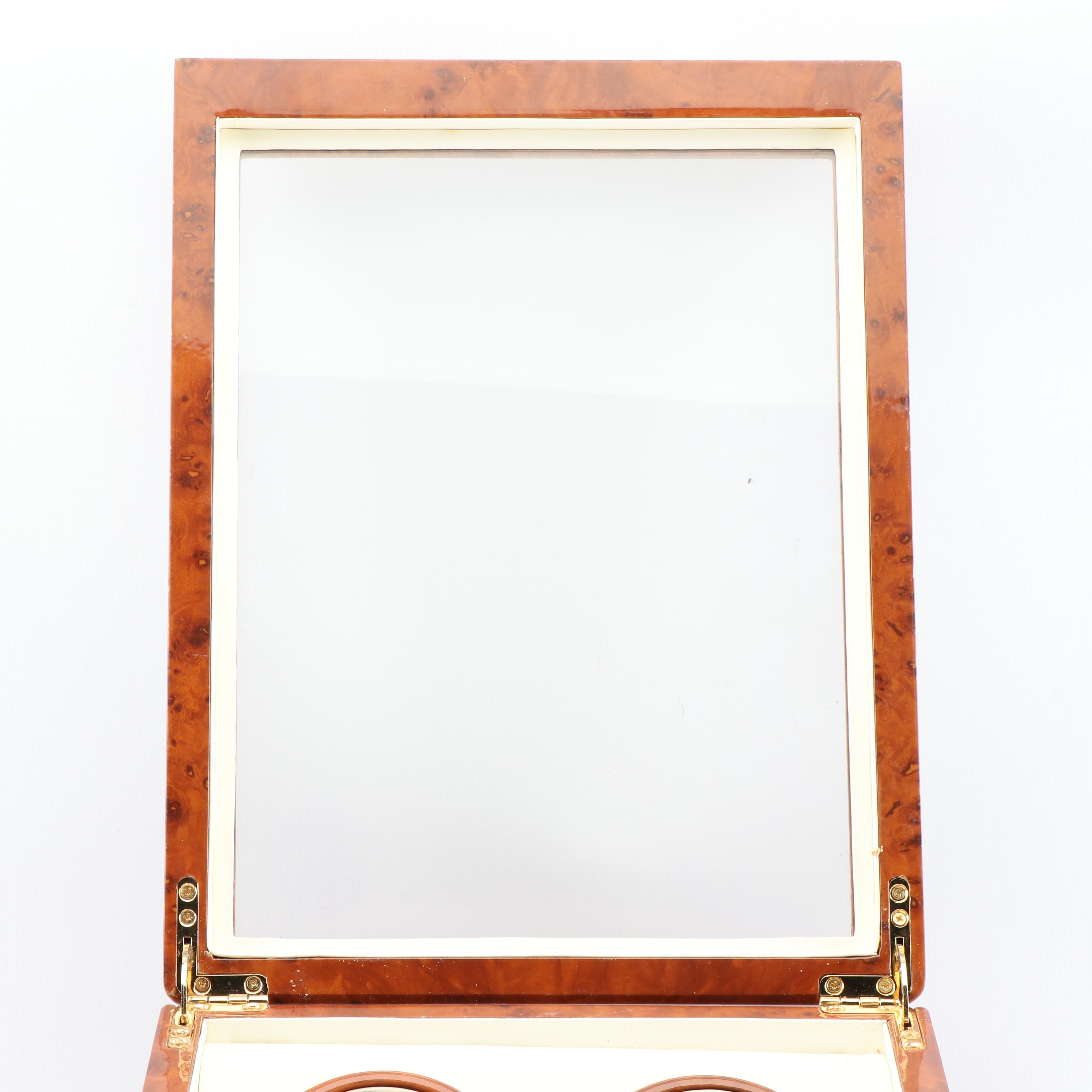 Steinhausen Executive Collection Burl Wood Quad Watch Winder Display