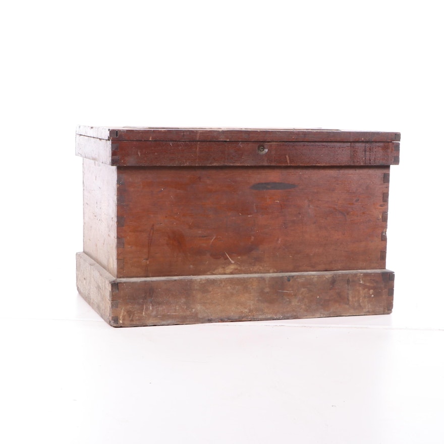 Hand Crafted Cherry Tool Chest, 19th Century