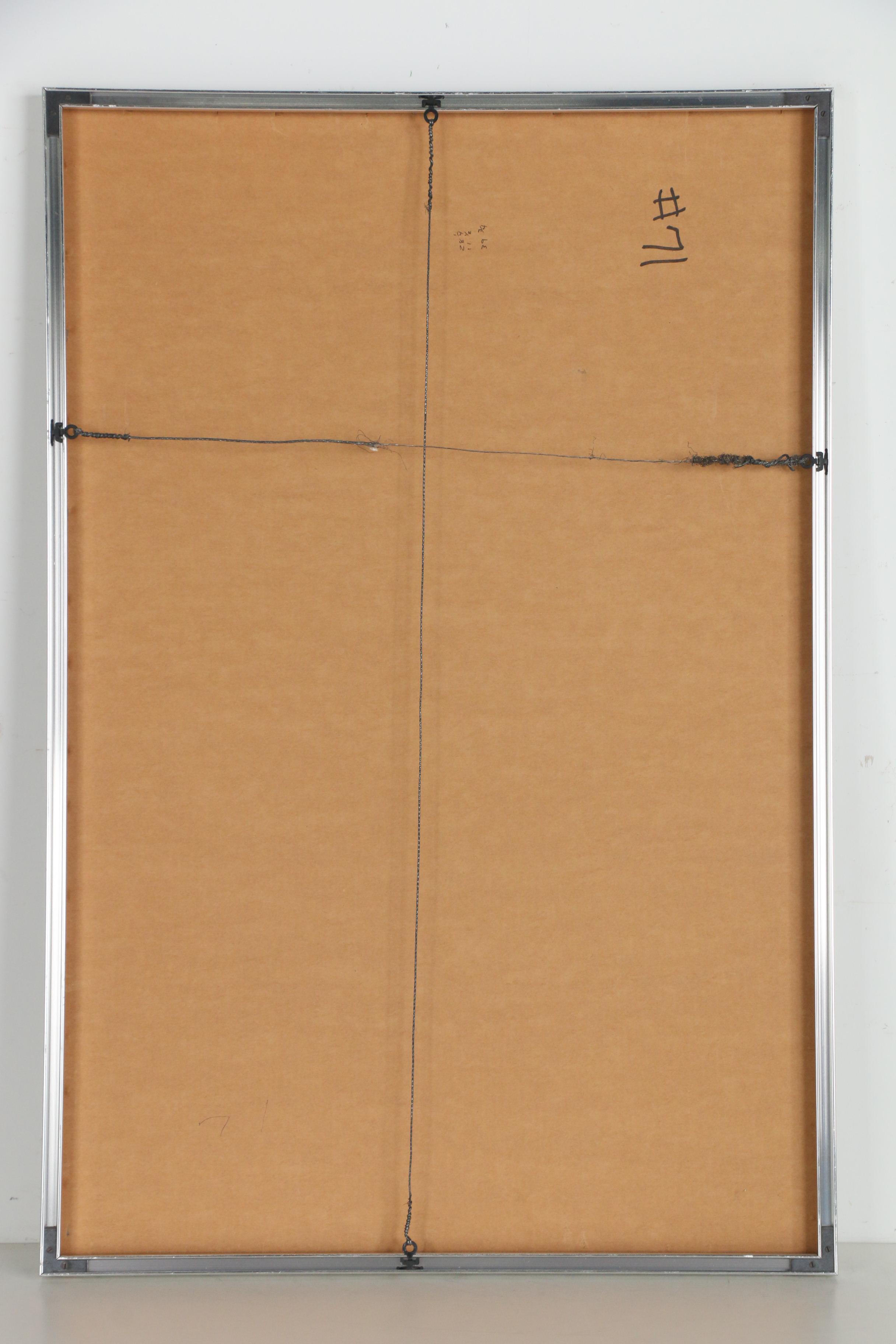 Kazumi Amano 1967 Woodblock "Fabrication (Severance) A"