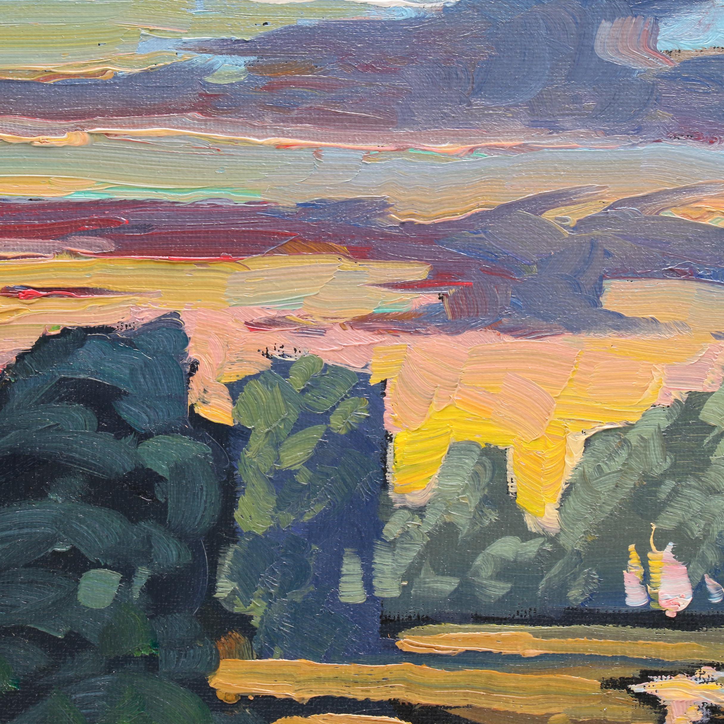 William Hawkins Landscape Oil Painting