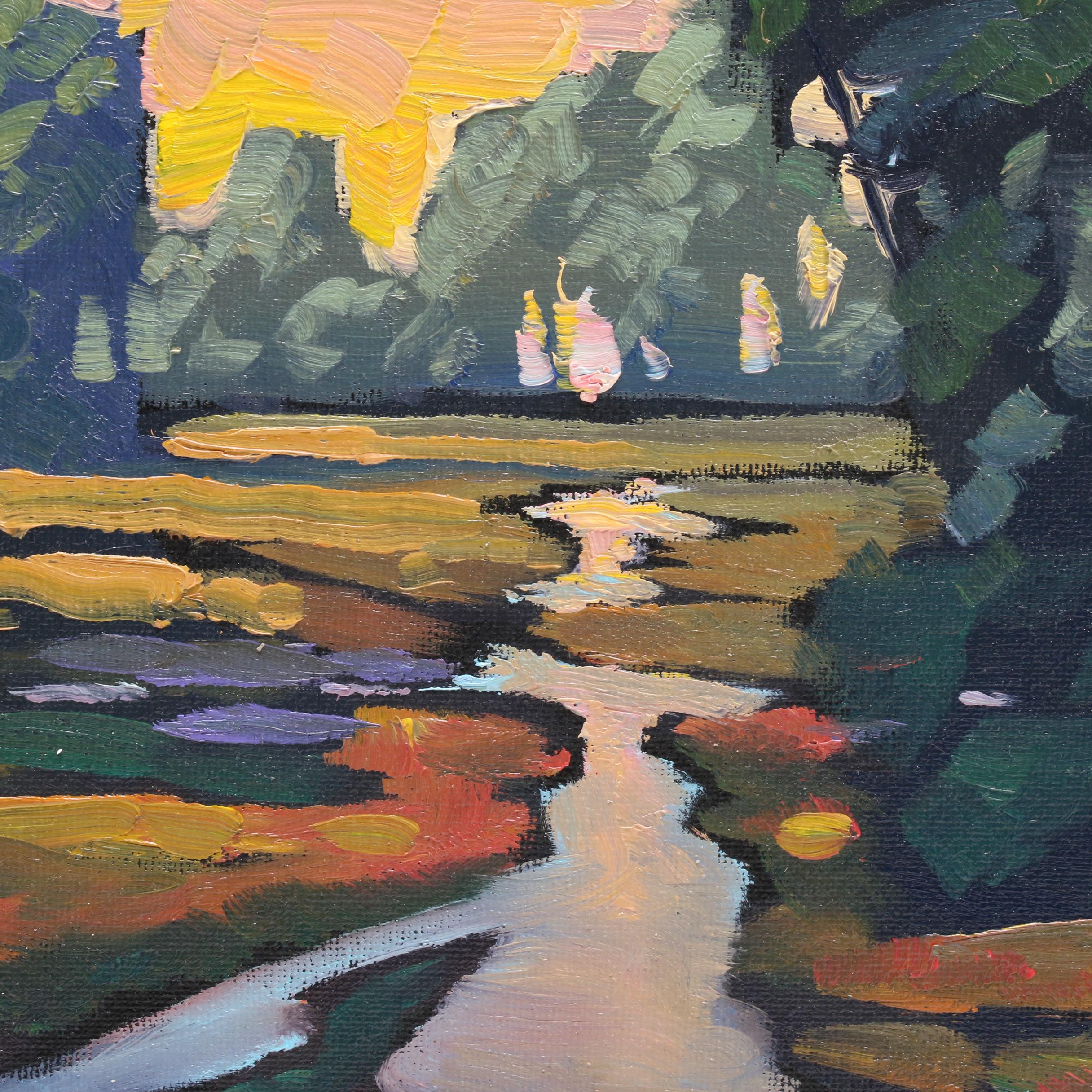 William Hawkins Landscape Oil Painting