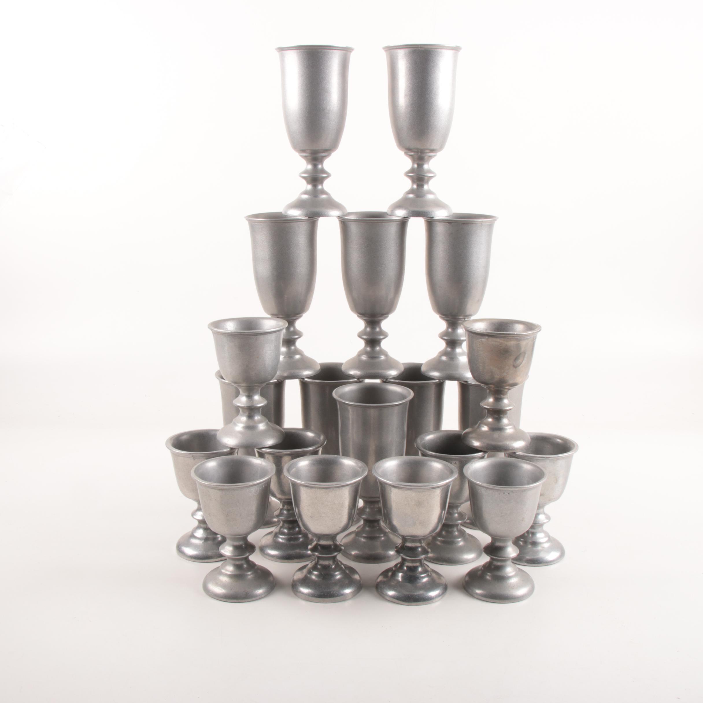 Wilton Armetale and Pewter Goblets