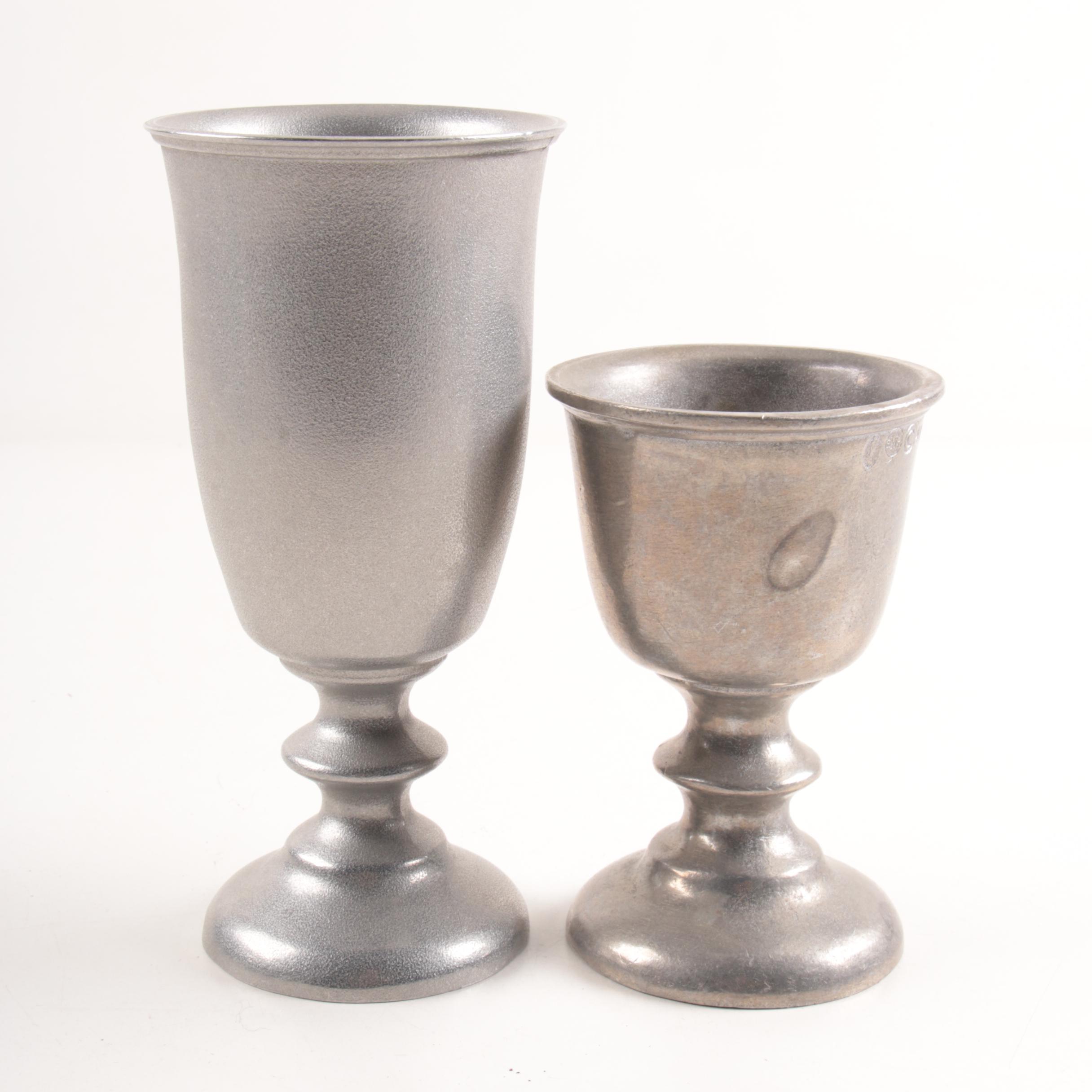 Wilton Armetale and Pewter Goblets