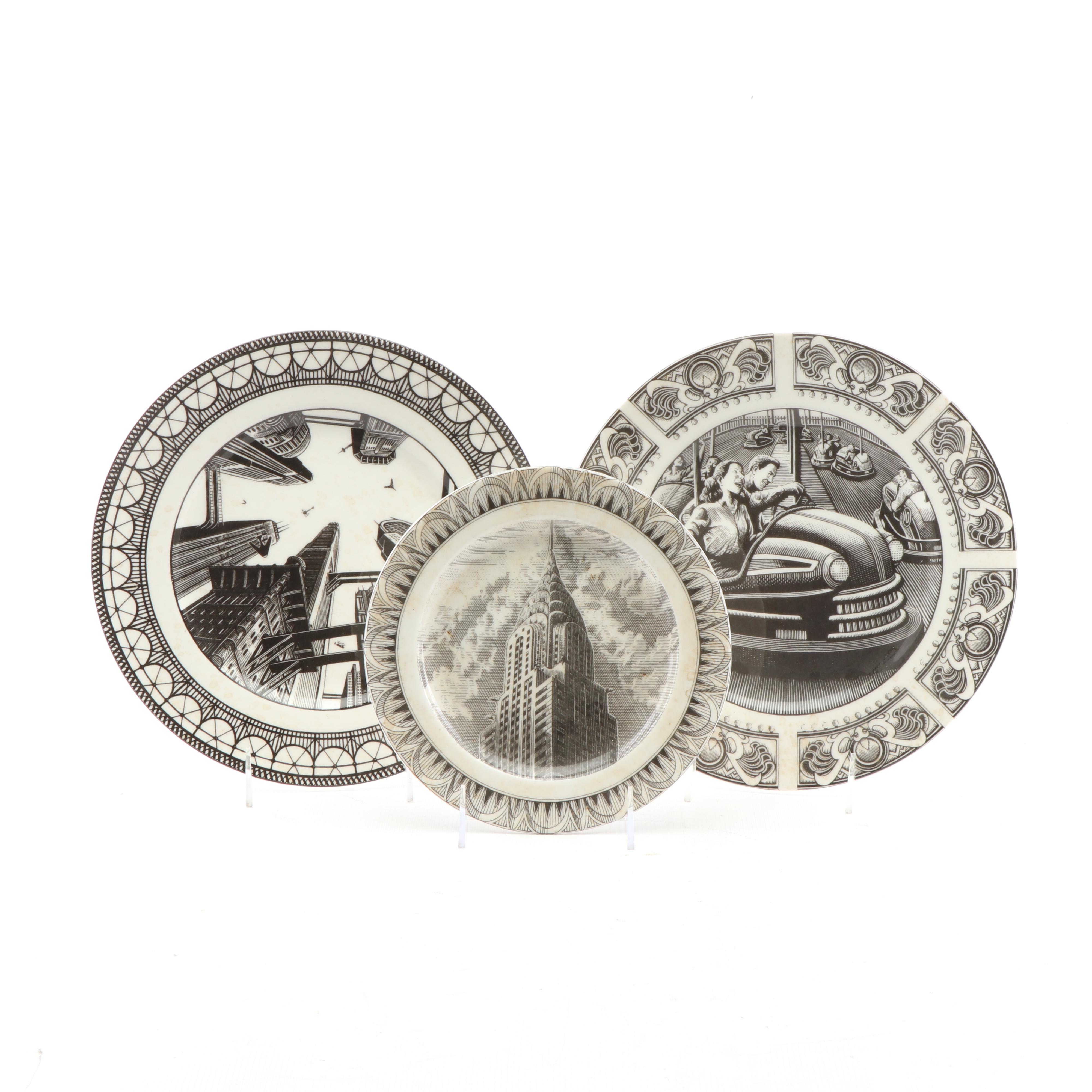 222 Fifth "Slice Of Life" Ceramic Salad and Dinner Plates