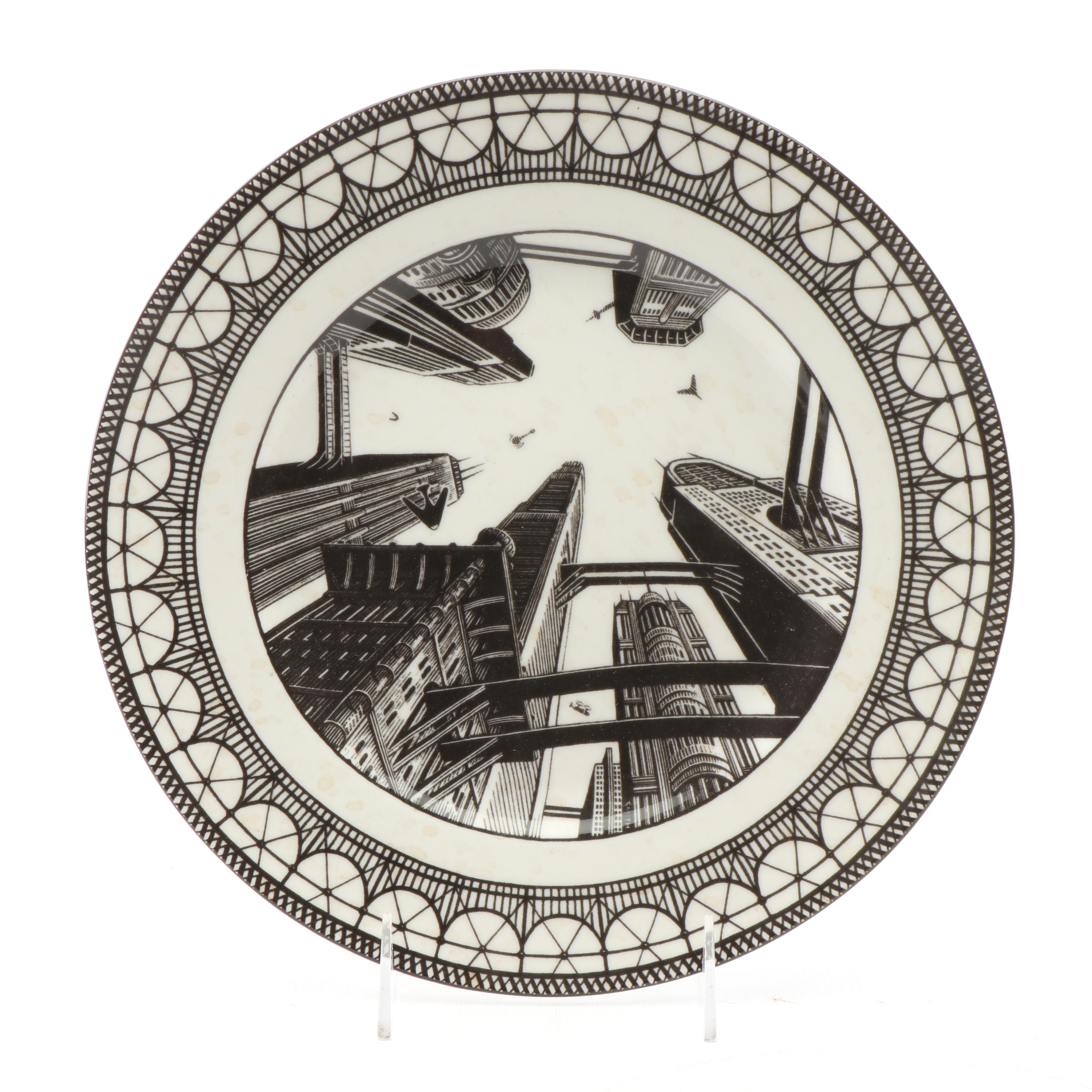 222 Fifth "Slice Of Life" Ceramic Salad and Dinner Plates