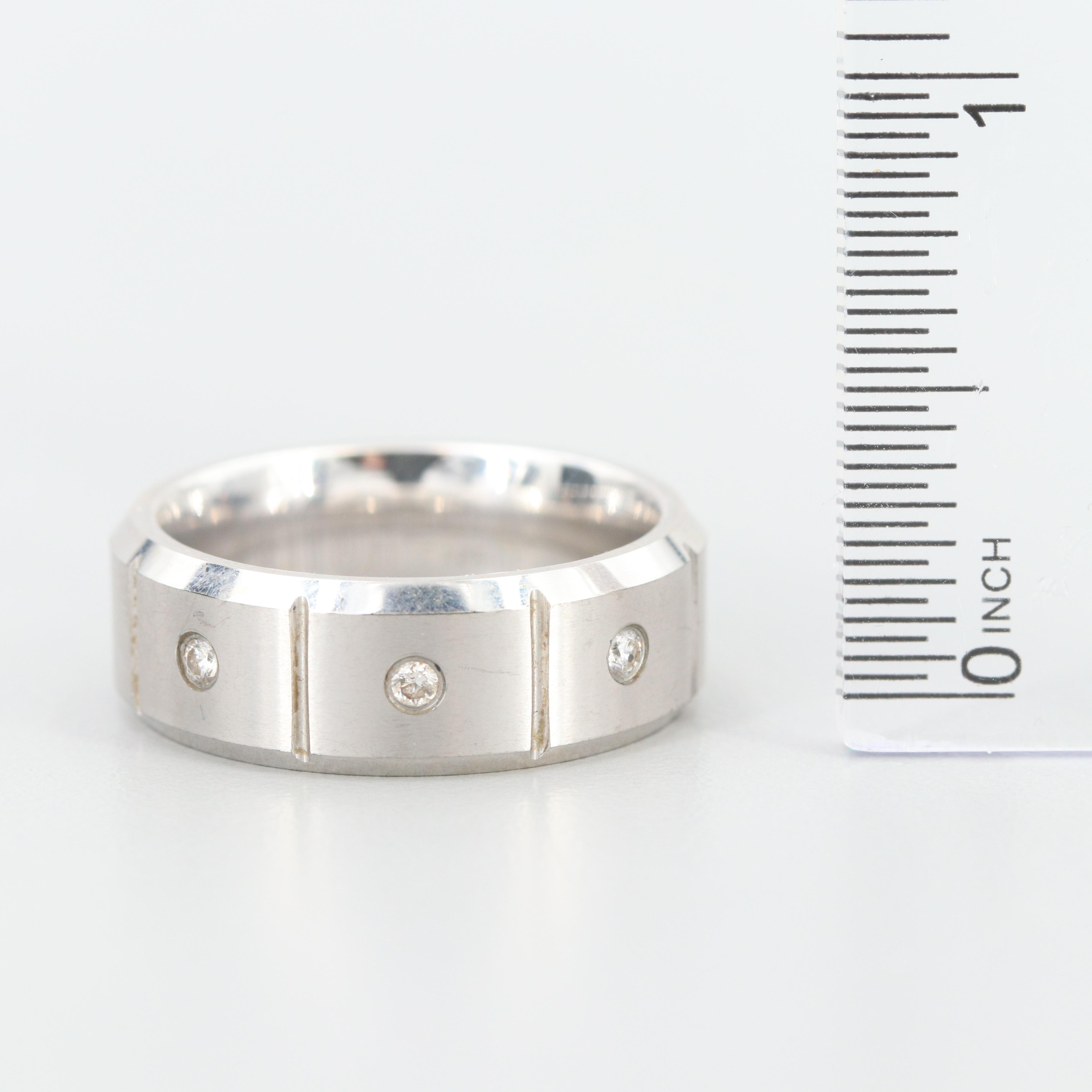 Triton Tungsten Carbide Diamond Ring