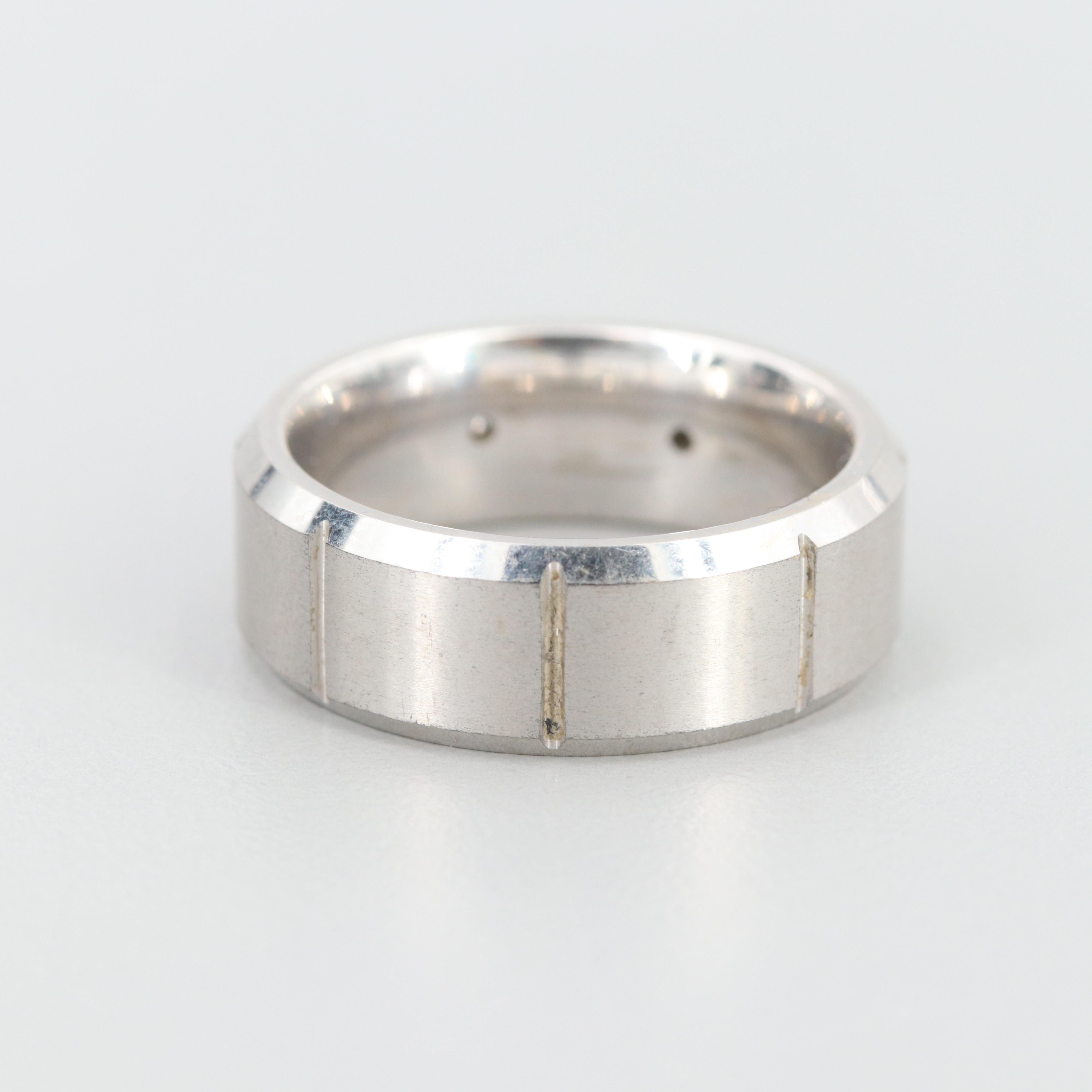 Triton Tungsten Carbide Diamond Ring