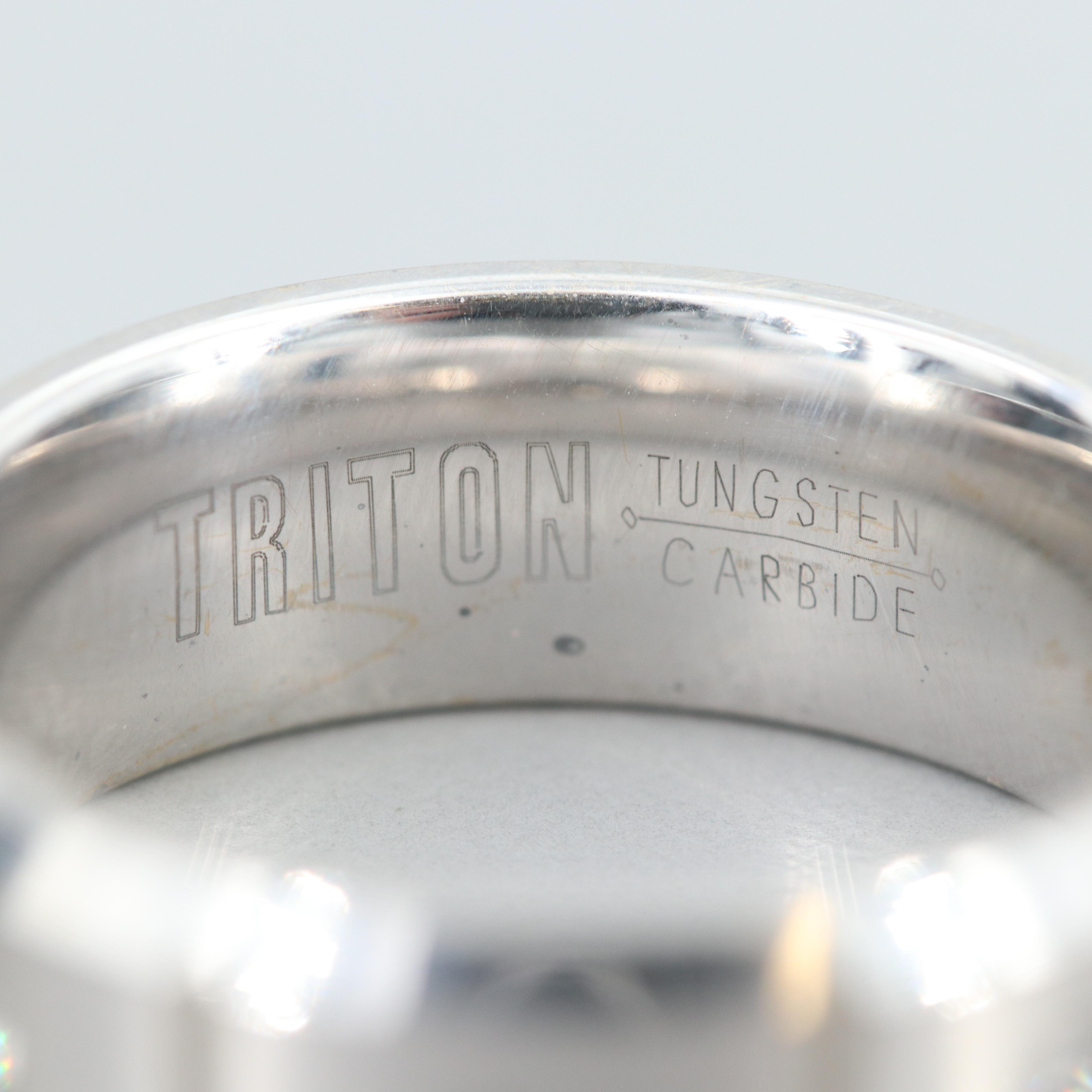Triton Tungsten Carbide Diamond Ring
