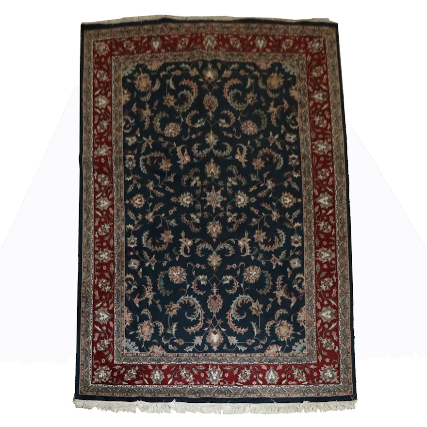 Hand-Knotted Indian Ajanta Carpet Emporium Wool Room Sized Rug