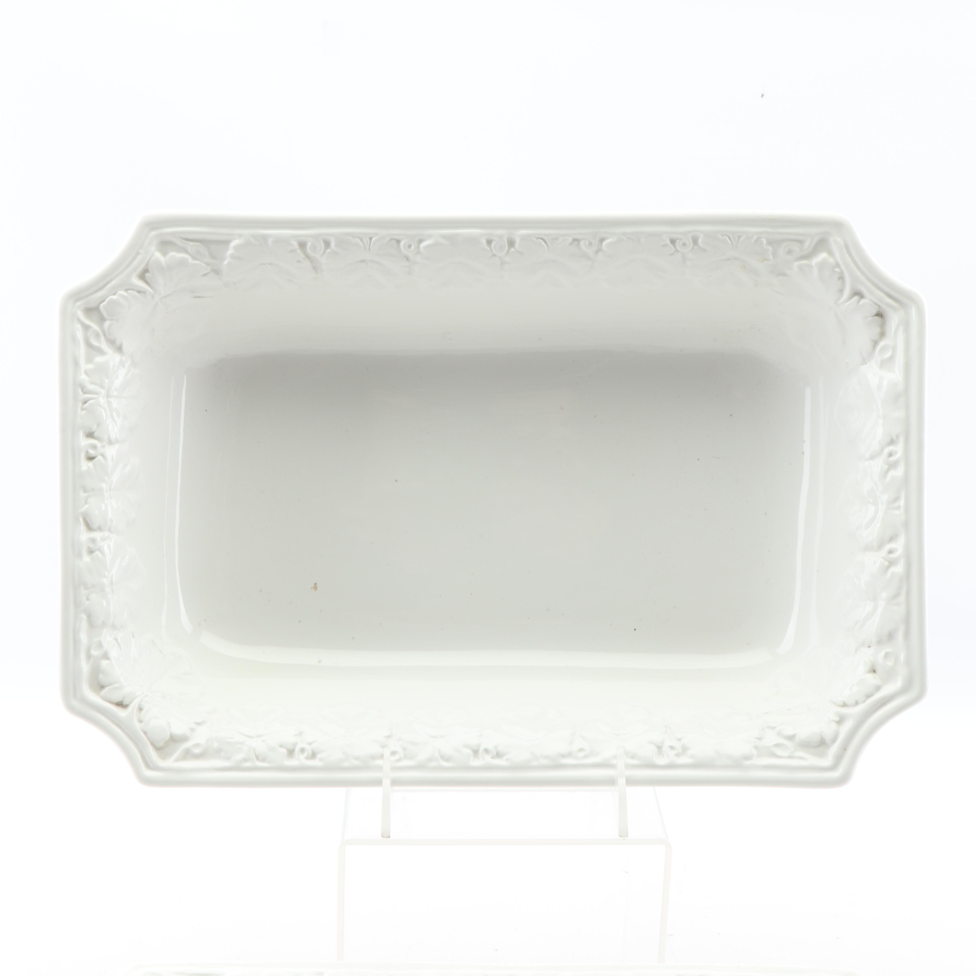 Italian Made CWC Grape Leaf Motif Serving Bowls