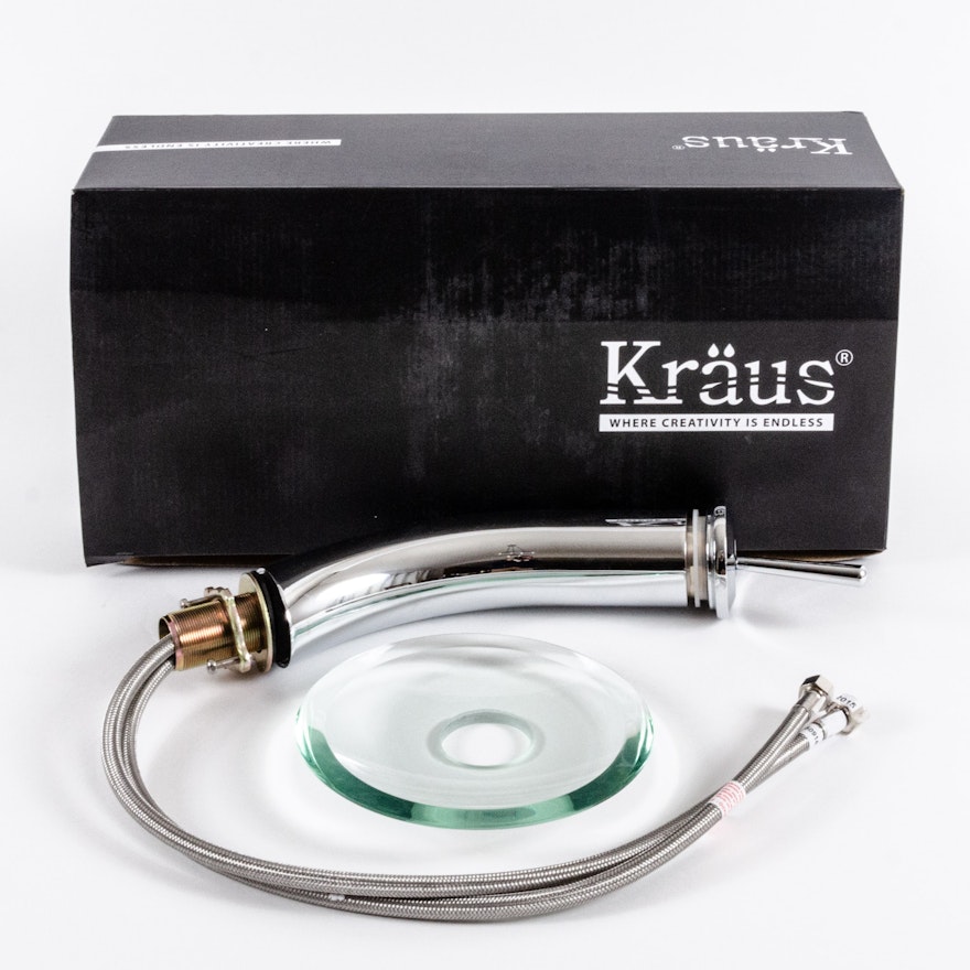 Kraus Single-Handle Glass Waterfall Faucet