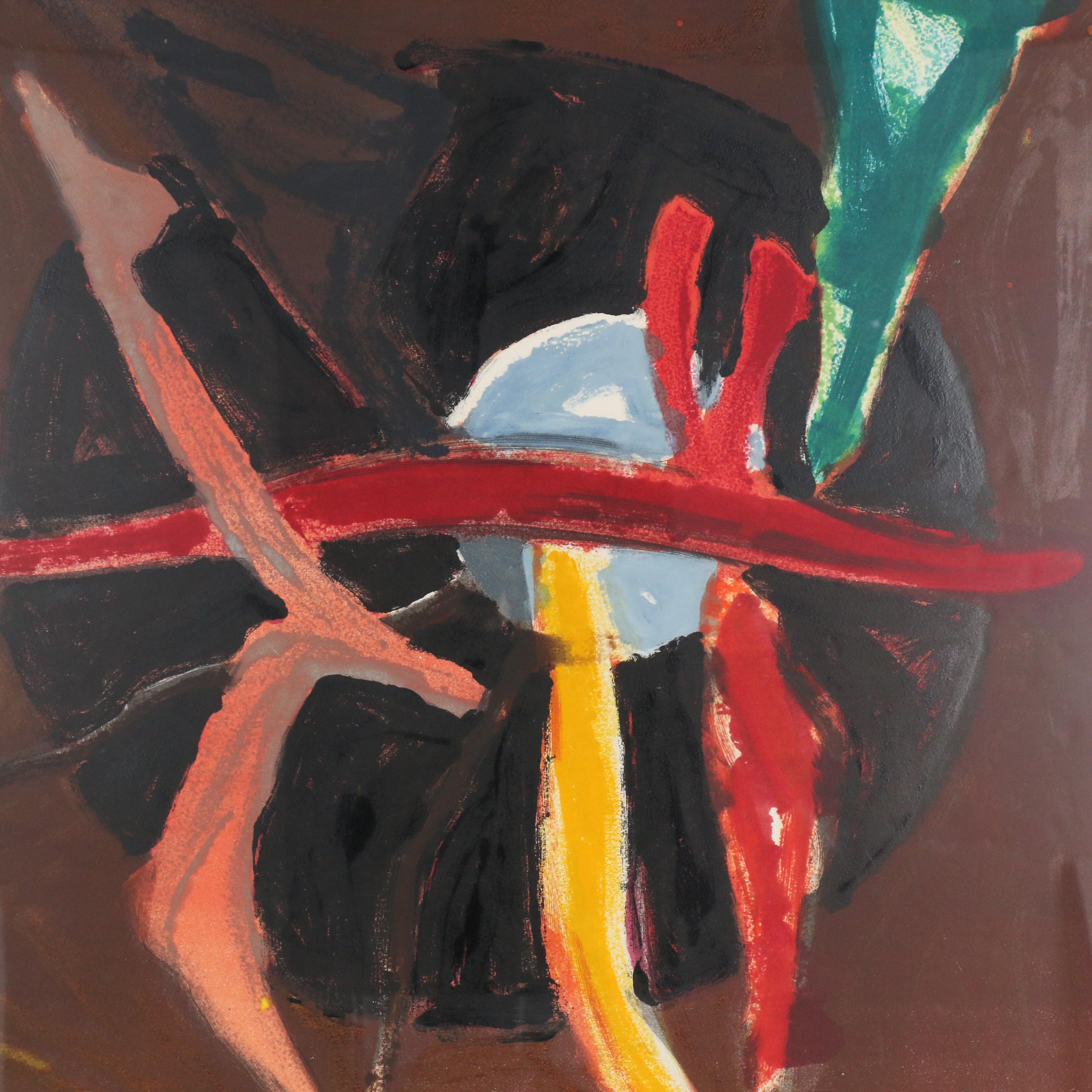 John Hoyland 1988 Monotype "SAT"