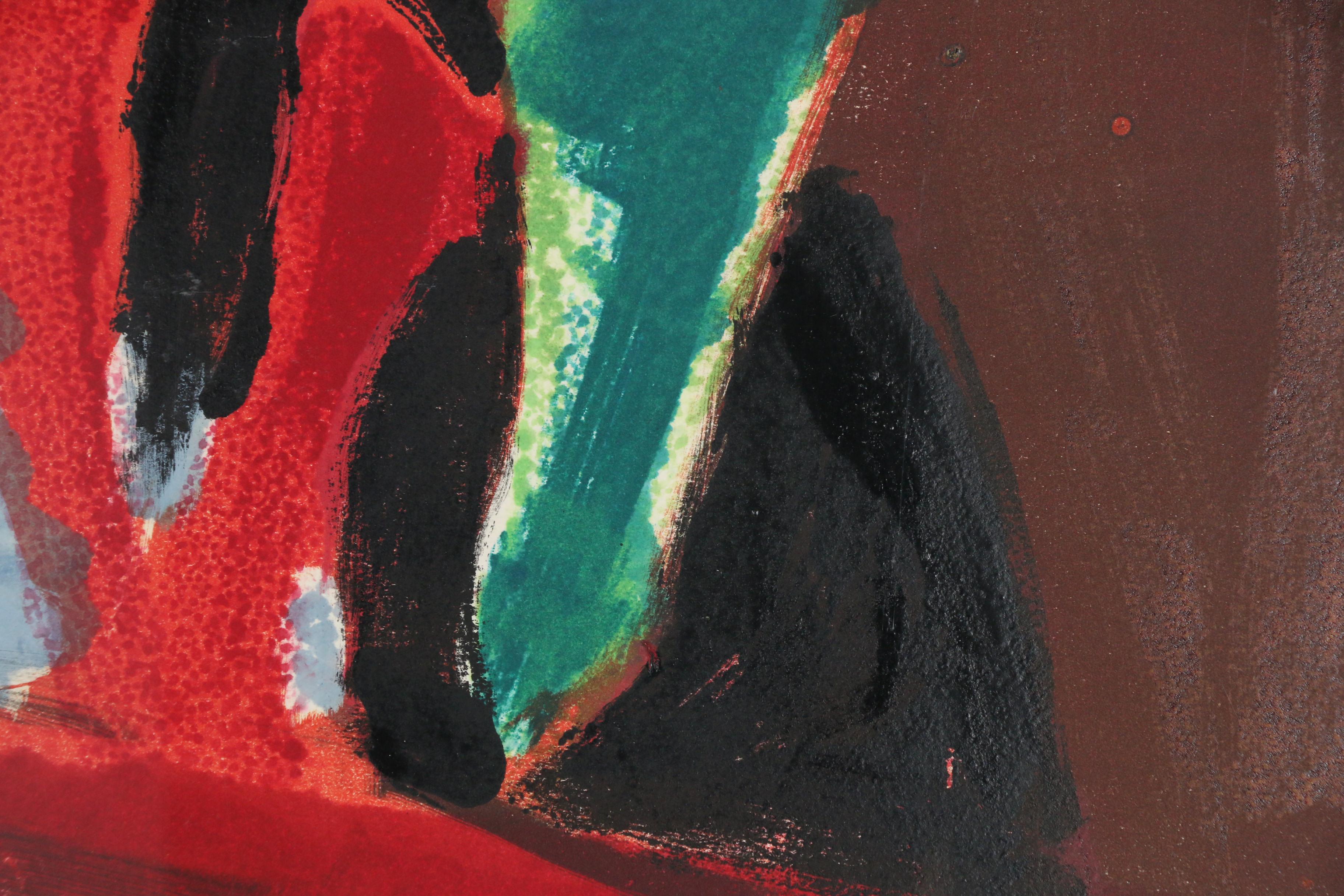 John Hoyland 1988 Monotype "SAT"