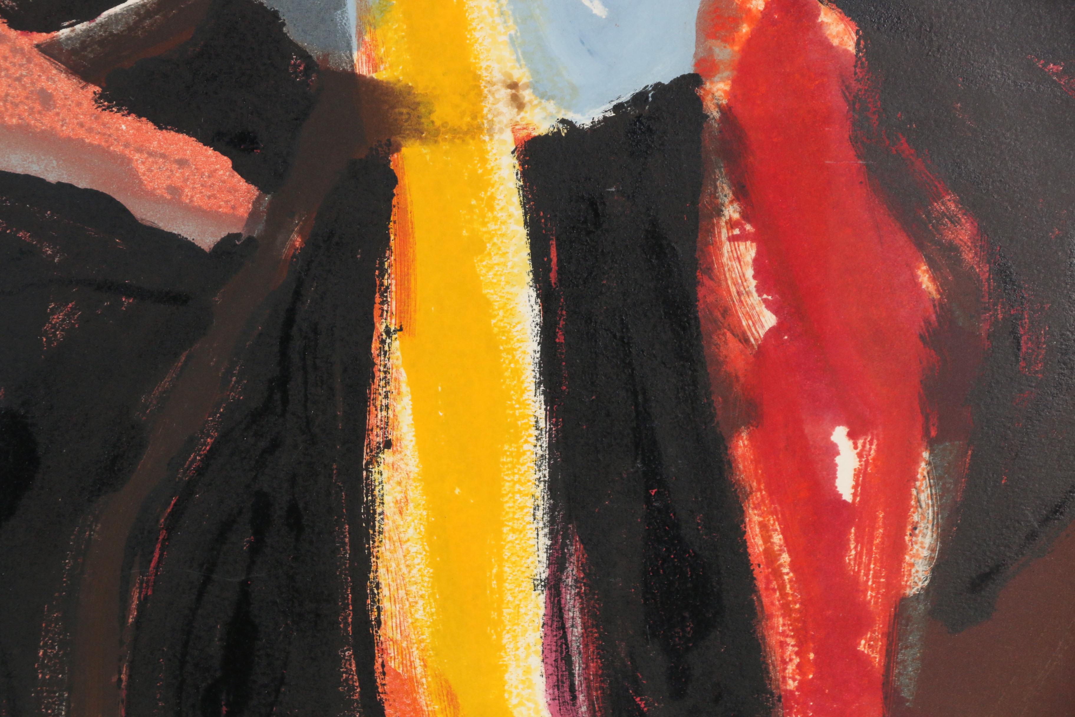 John Hoyland 1988 Monotype "SAT"